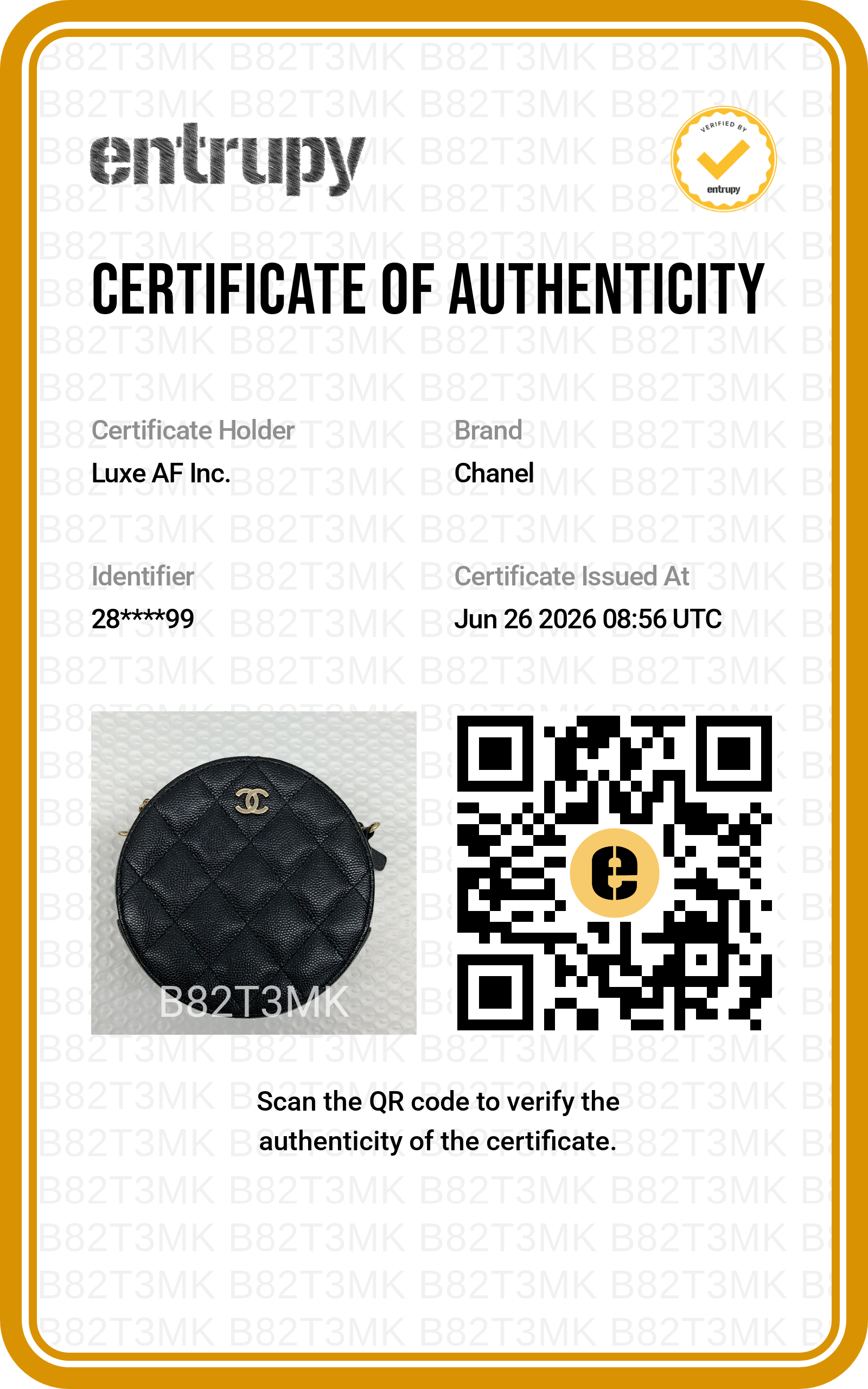 Chanel Black Quilted Leather Round Clutch(28***99) CC2316