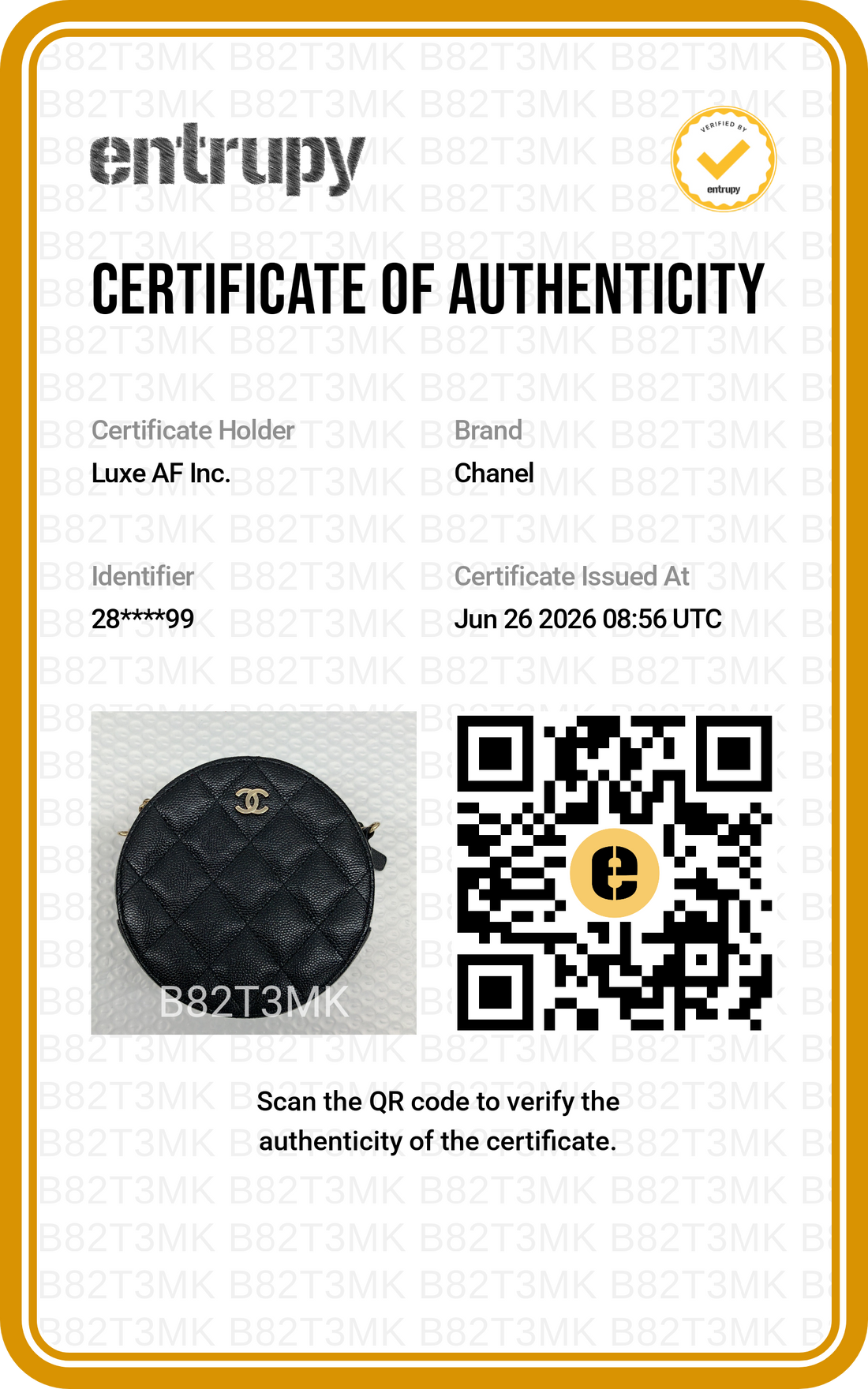 Chanel Black Quilted Leather Round Clutch(28***99) CC2316