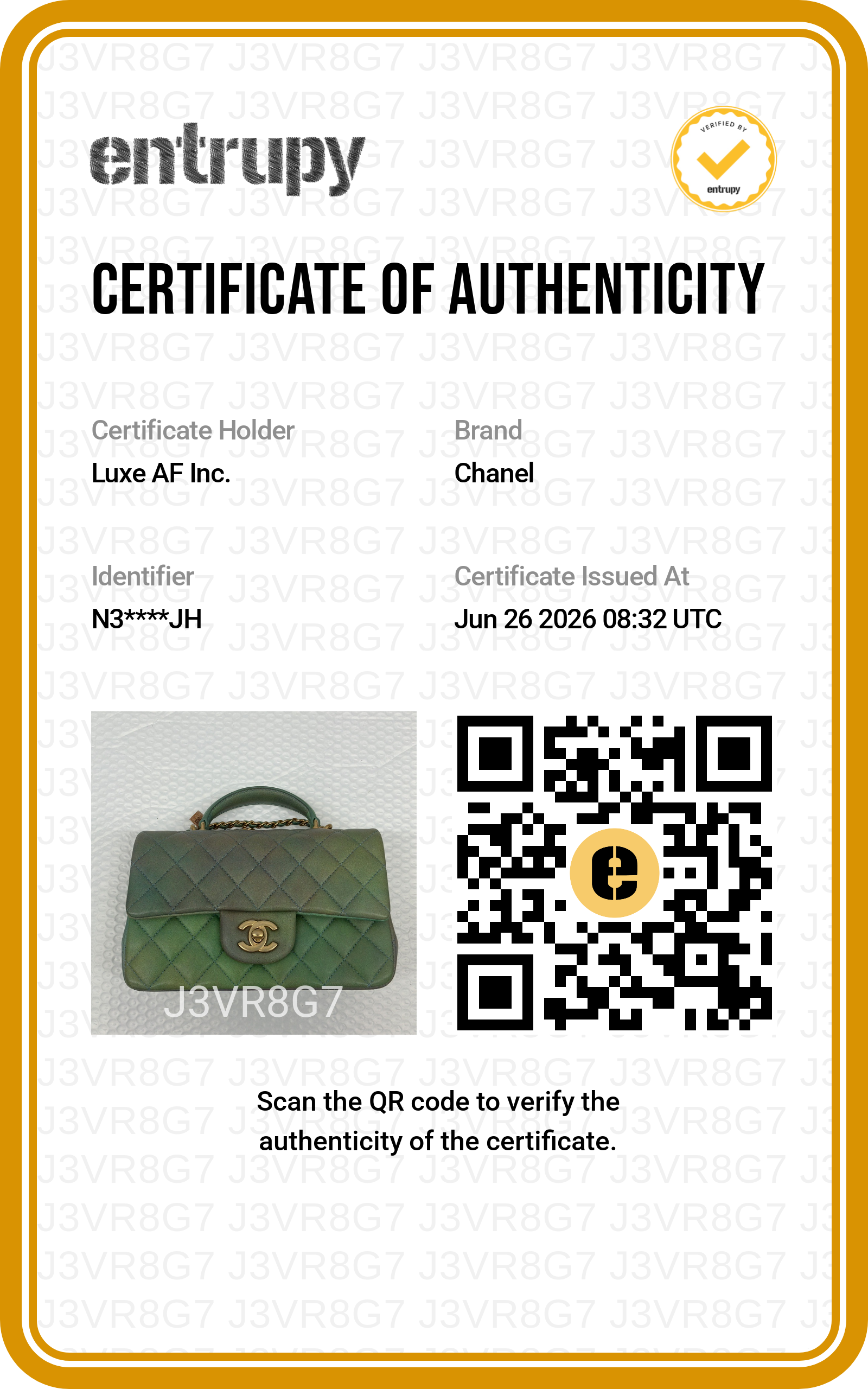 Chanel 22P Classic Flap Ombre Green Leather Top Handle Bag Shoulder Bag(N3***JH) CC2312