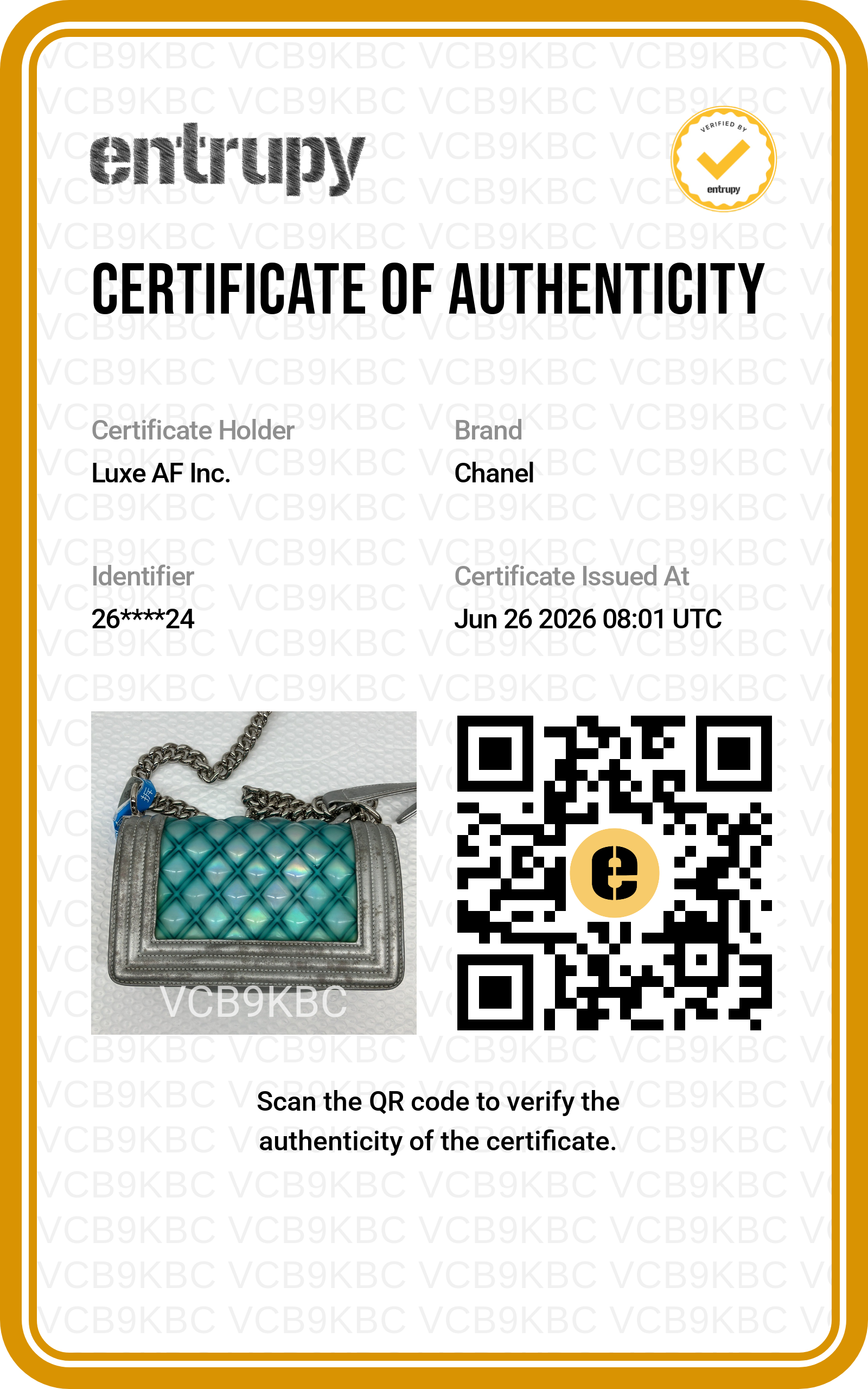 Chanel LeBoy Iridescent Blue Quilted Leather Small Size Flap Bag With Silver Buckle(26***24) CC2468