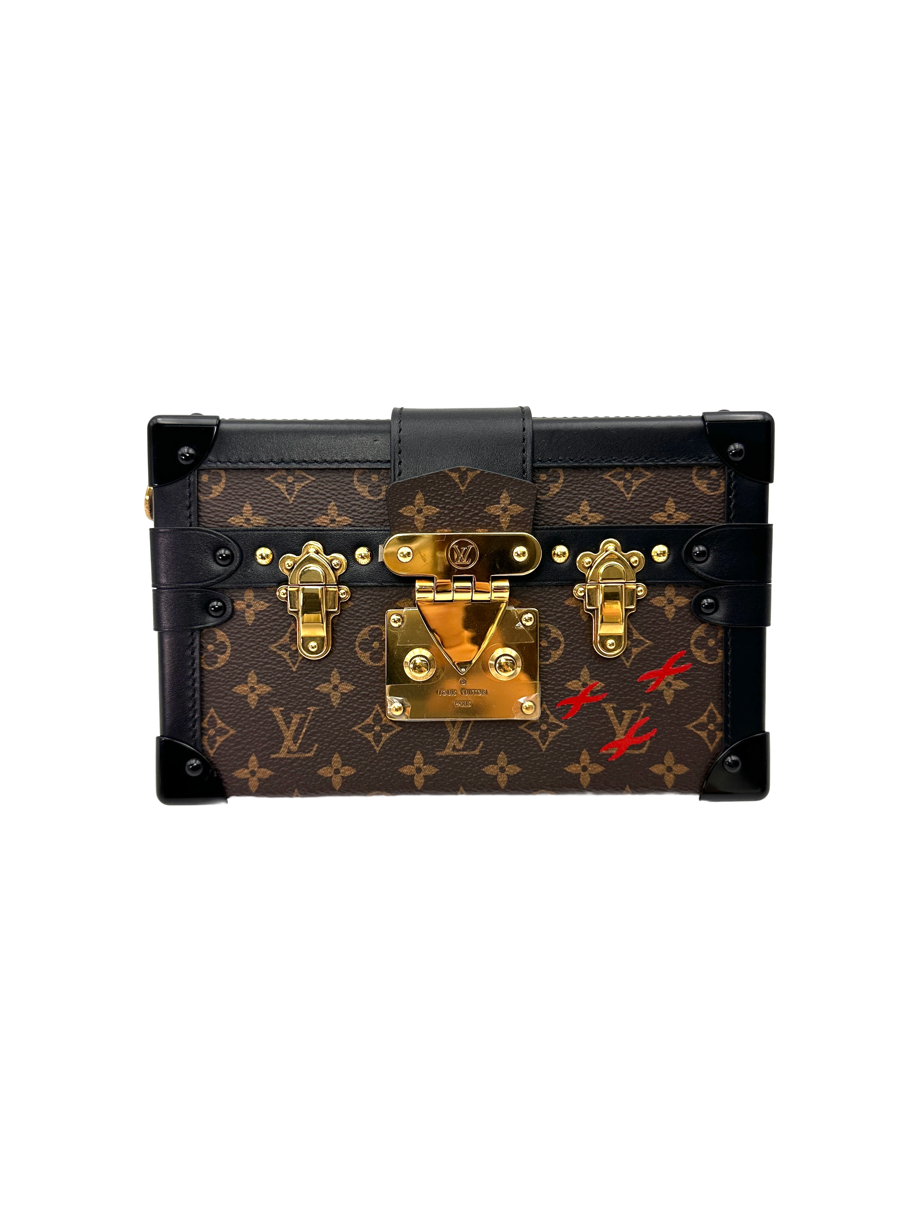 Louis Vuitton Petite Malle Monogram Canvas Shoulder Bag LV3146