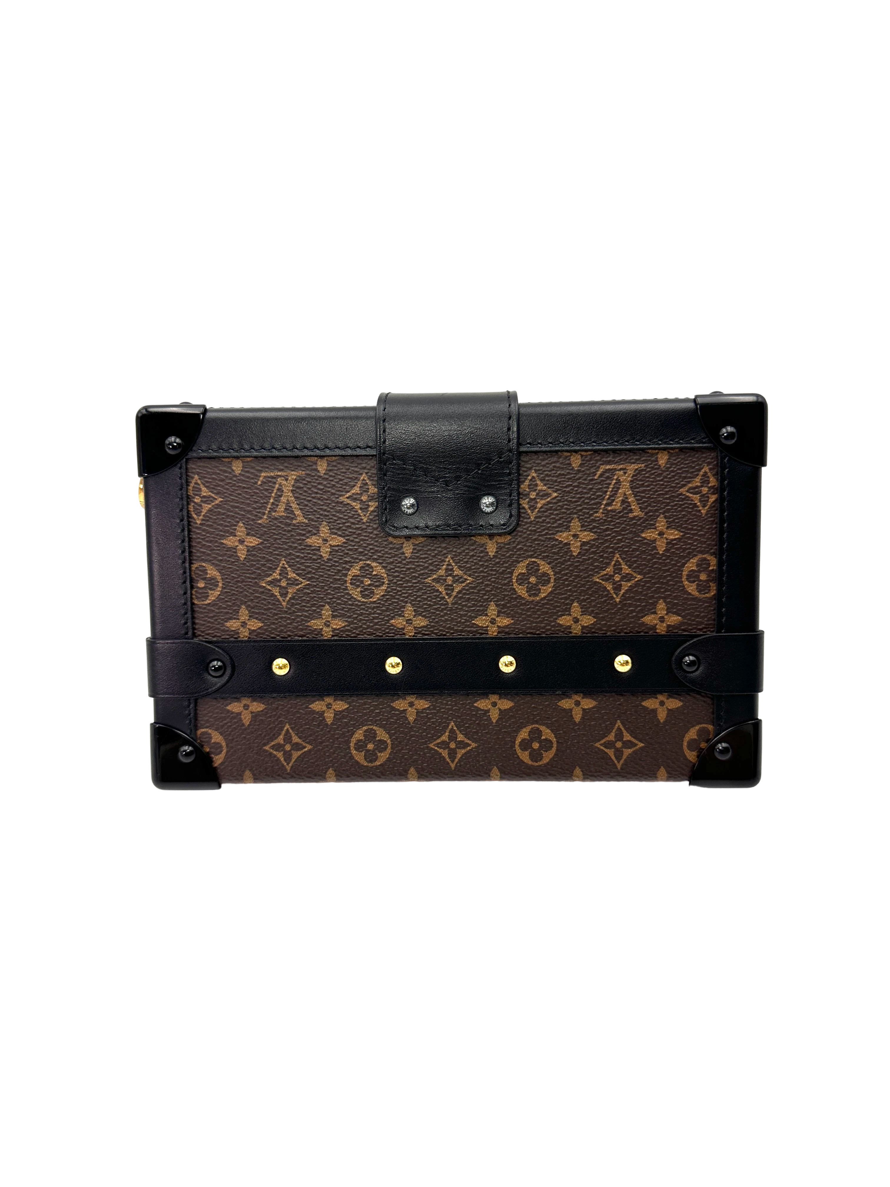 Louis Vuitton Petite Malle Monogram Canvas Shoulder Bag LV3146