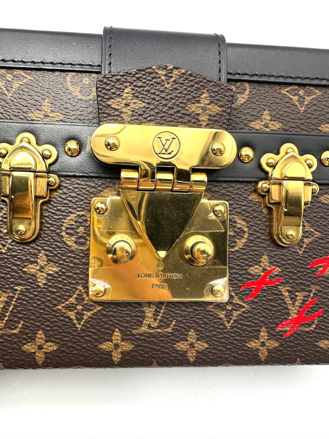 Louis Vuitton Petite Malle Monogram Canvas Shoulder Bag LV3146