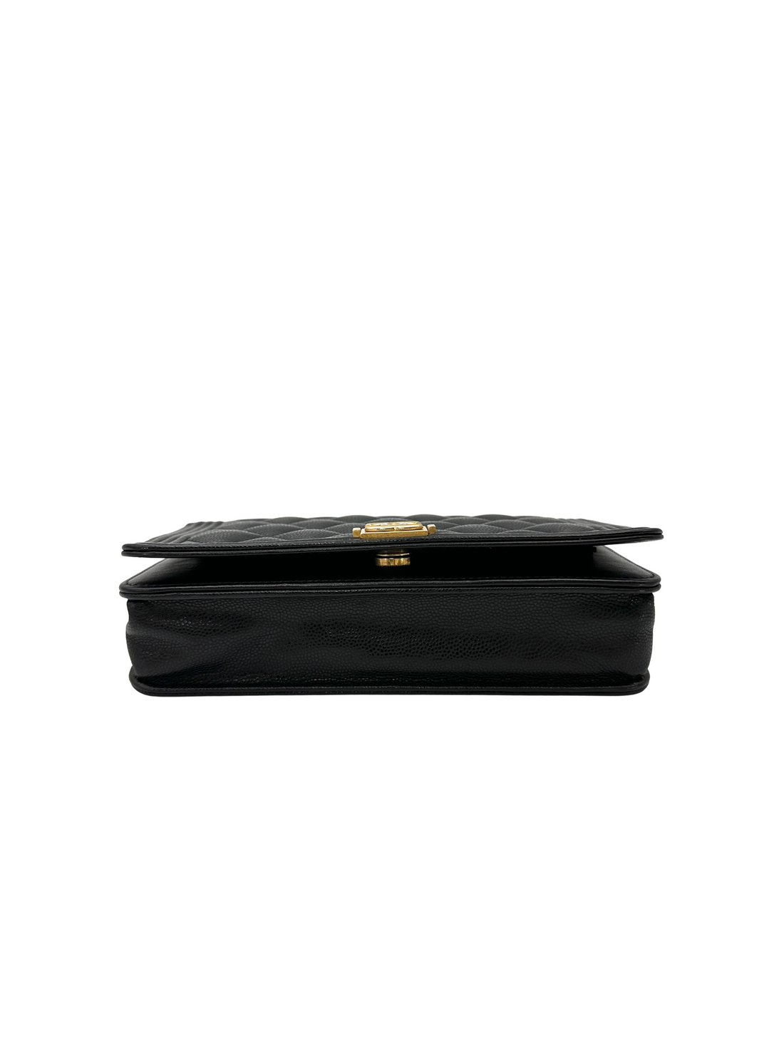 Chanel LeBoy Black Quilted Leather Wallet On Chain(29***40) CC2318