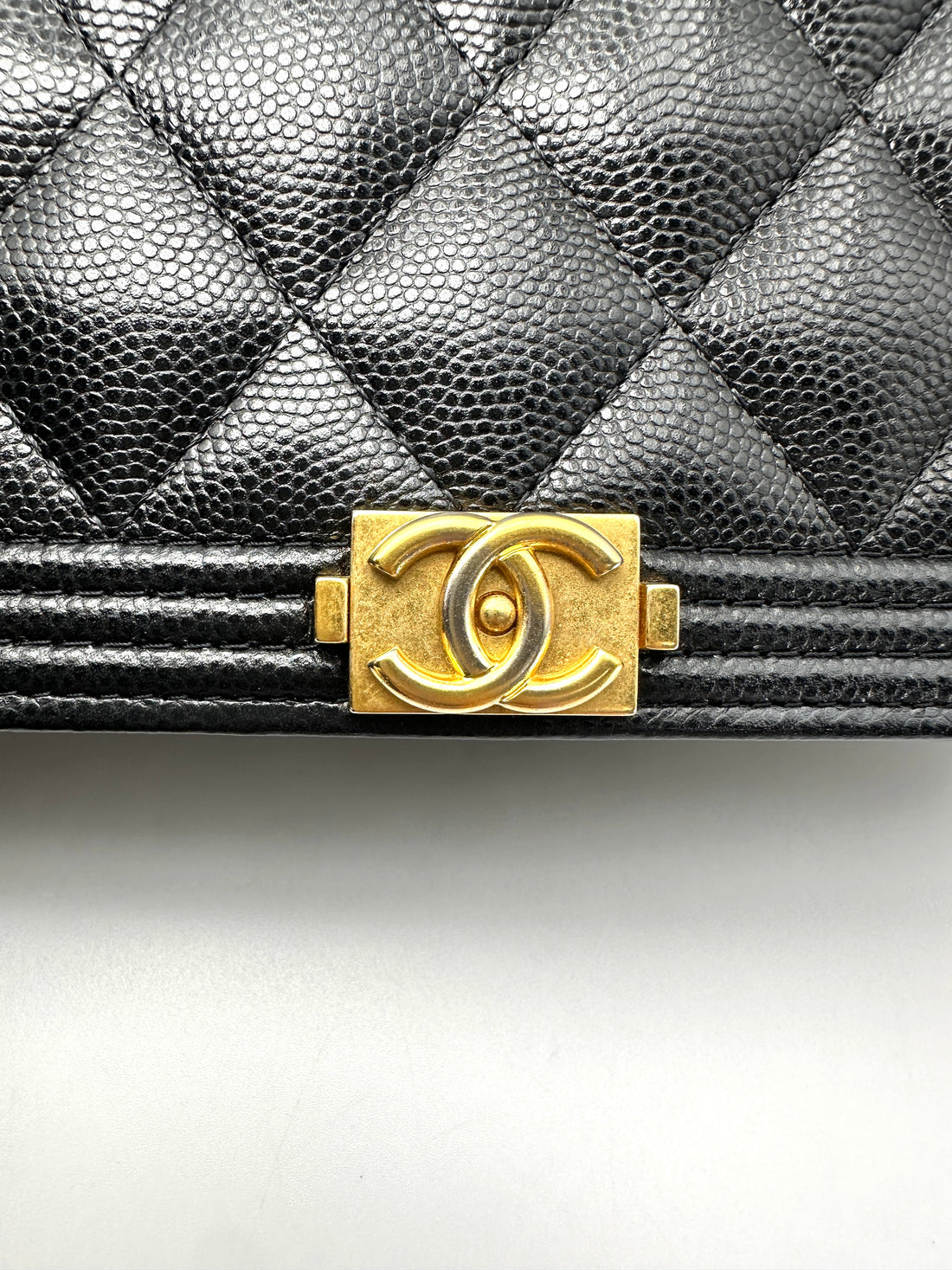 Chanel LeBoy Black Quilted Leather Wallet On Chain(29***40) CC2318