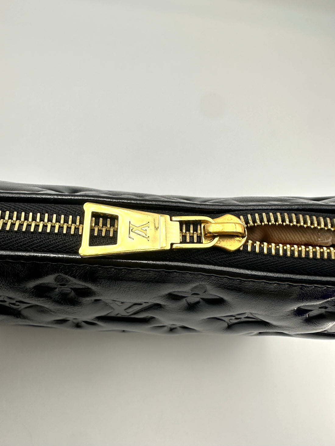 Louis Vuitton Coussin PM Black Monogram Embossed Leather Shoulder Bag LV3147