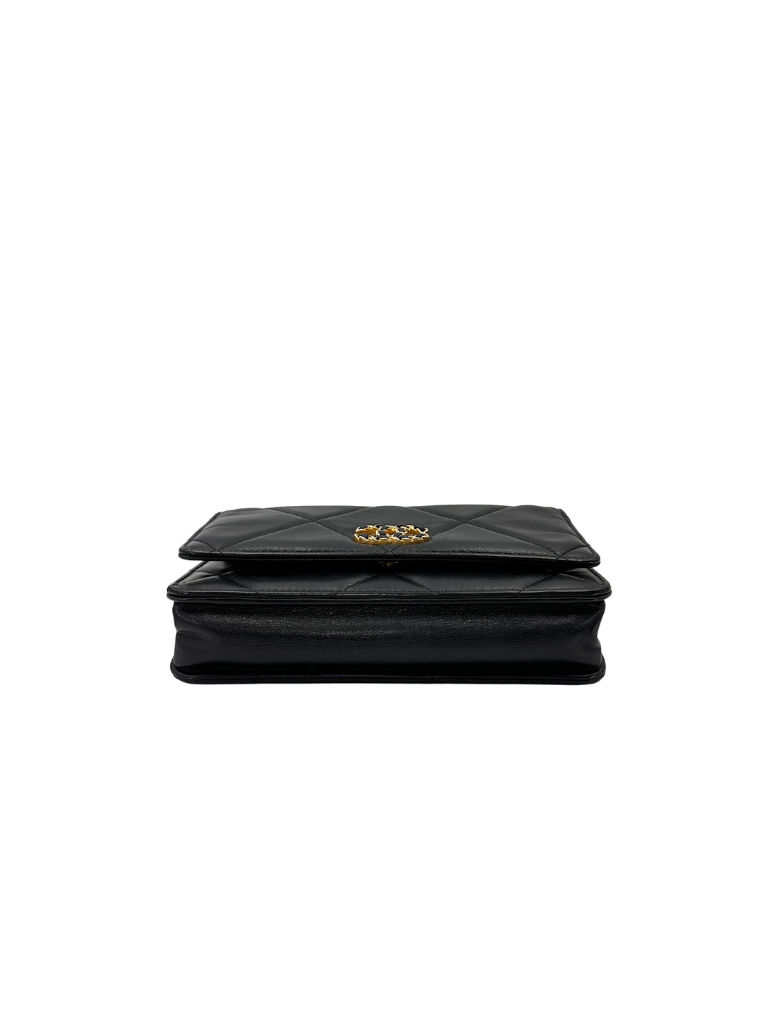 Chanel 19Bag Black Quilted Leather Wallet On Chain(30***91) CC2319