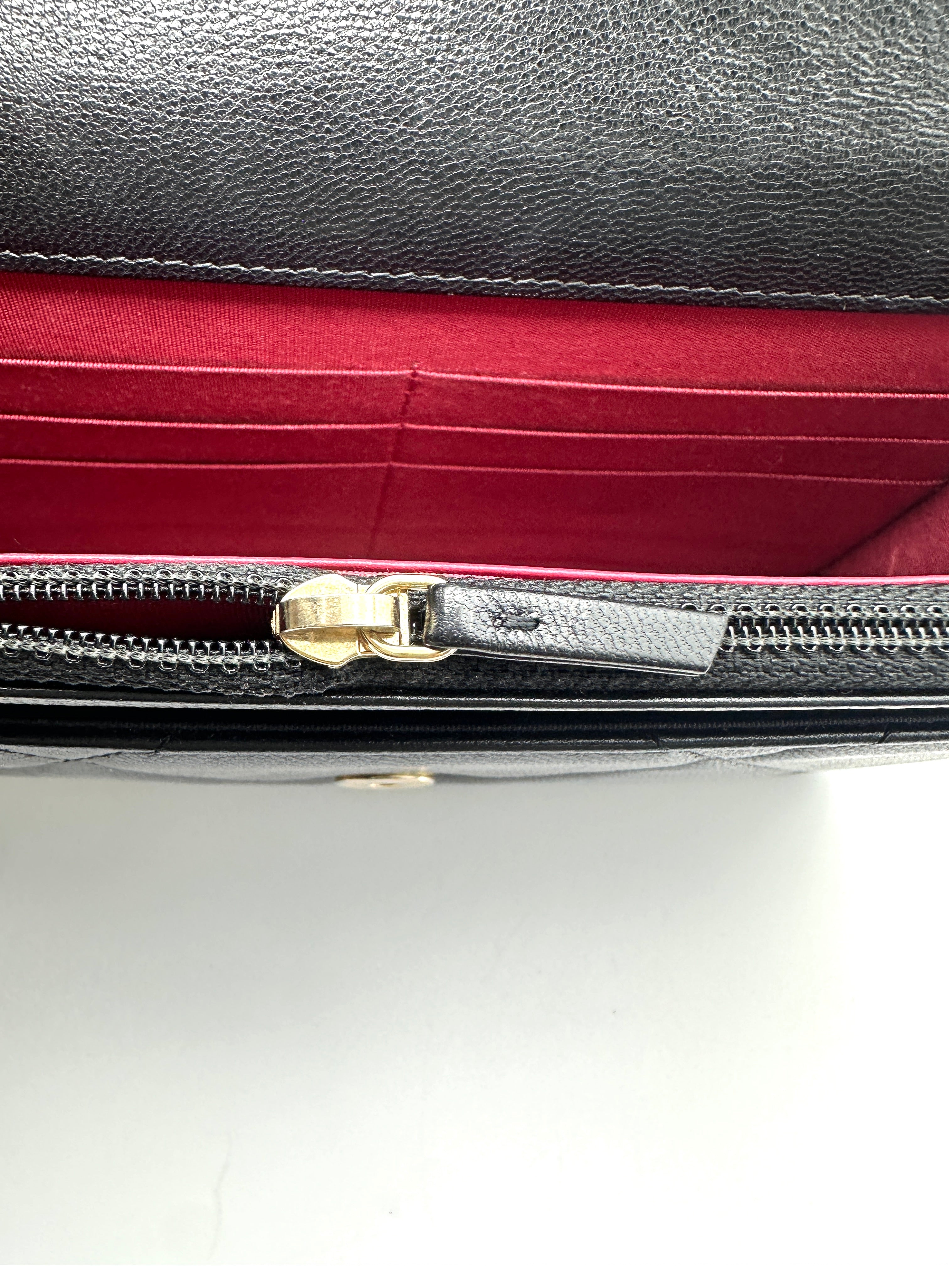 Chanel 19Bag Black Quilted Leather Wallet On Chain(30***91) CC2319