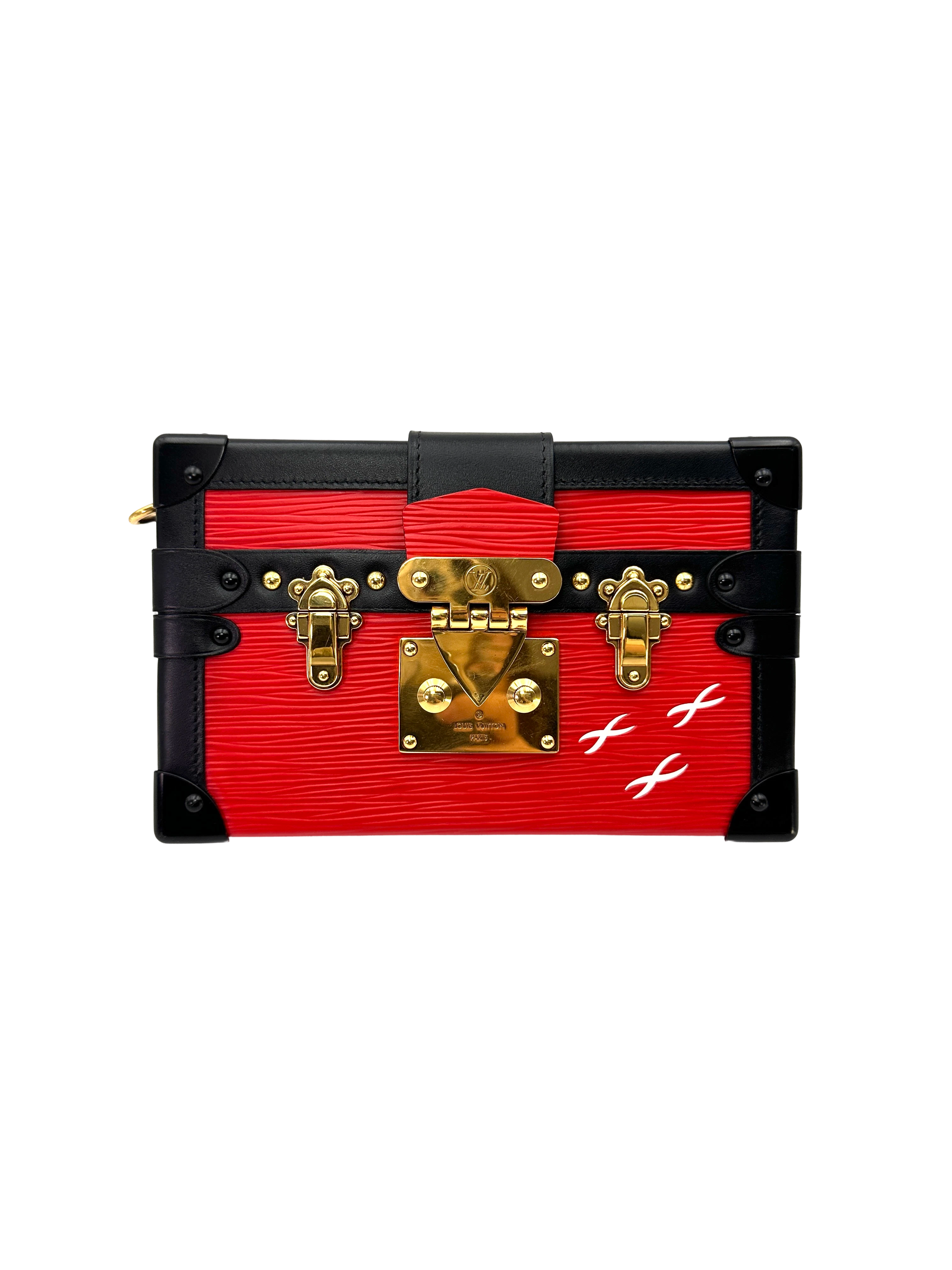 Louis Vuitton Petite Malle Red Epi Leather Shoulder Bag LV3148