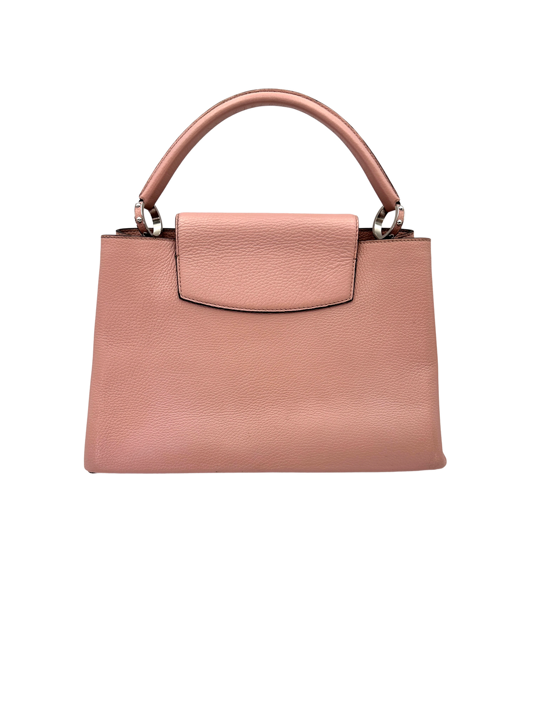 Louis Vuitton Capucines GM Pink Taurillon Leather Handle Bag LV3145