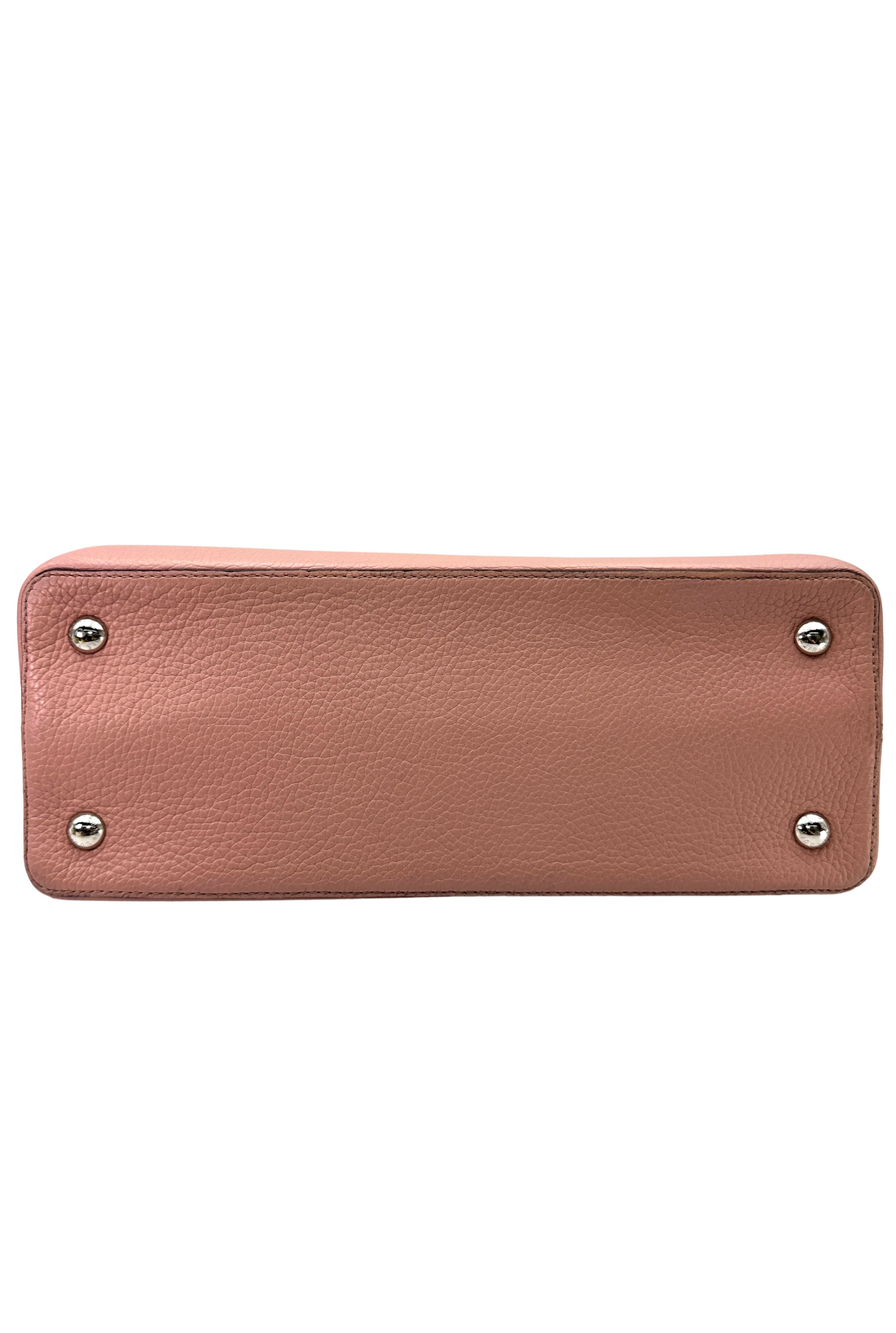 Louis Vuitton Capucines GM Pink Taurillon Leather Handle Bag LV3145