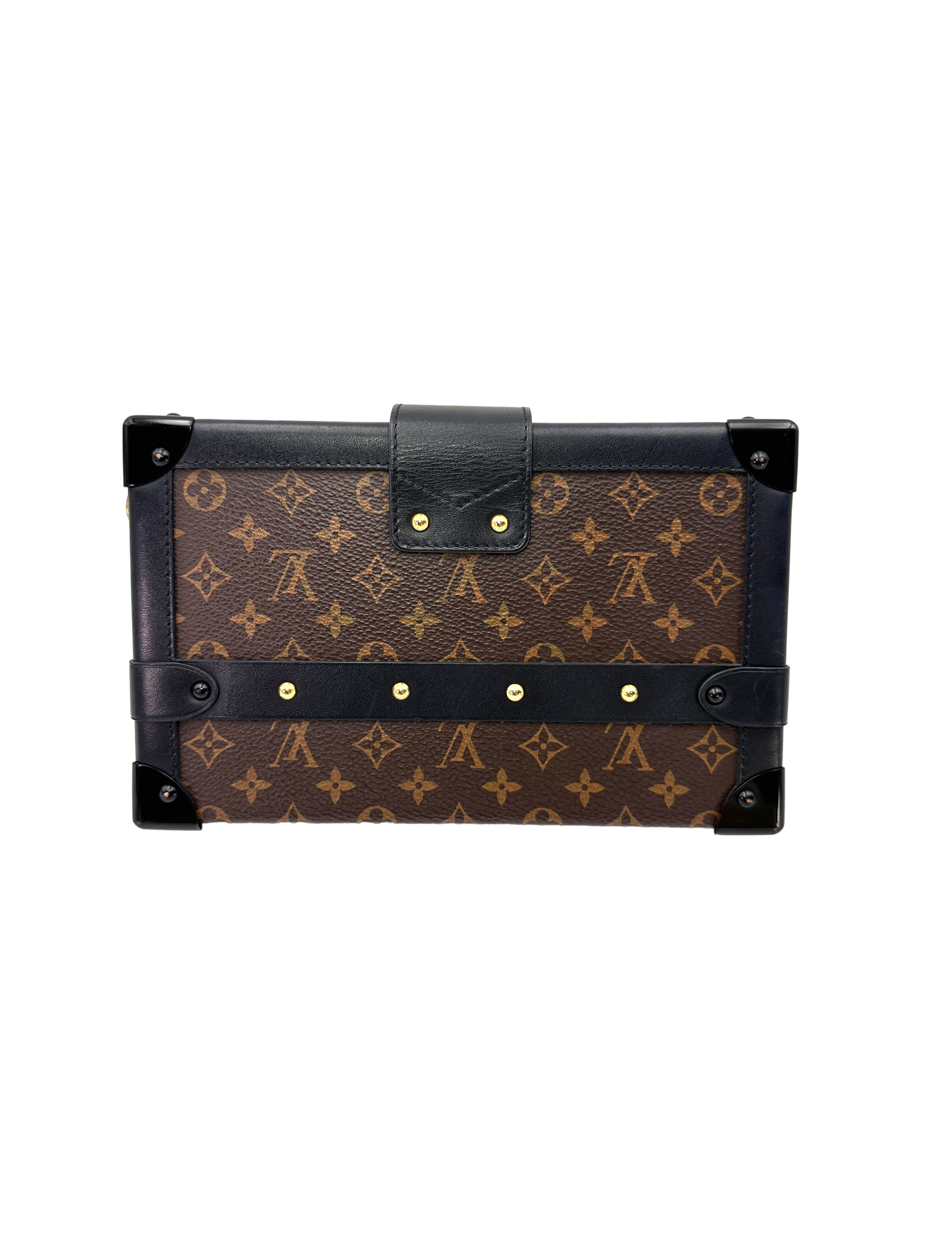 Louis Vuitton Petite Malle Monogram Canvas Shoulder Bag LV3150
