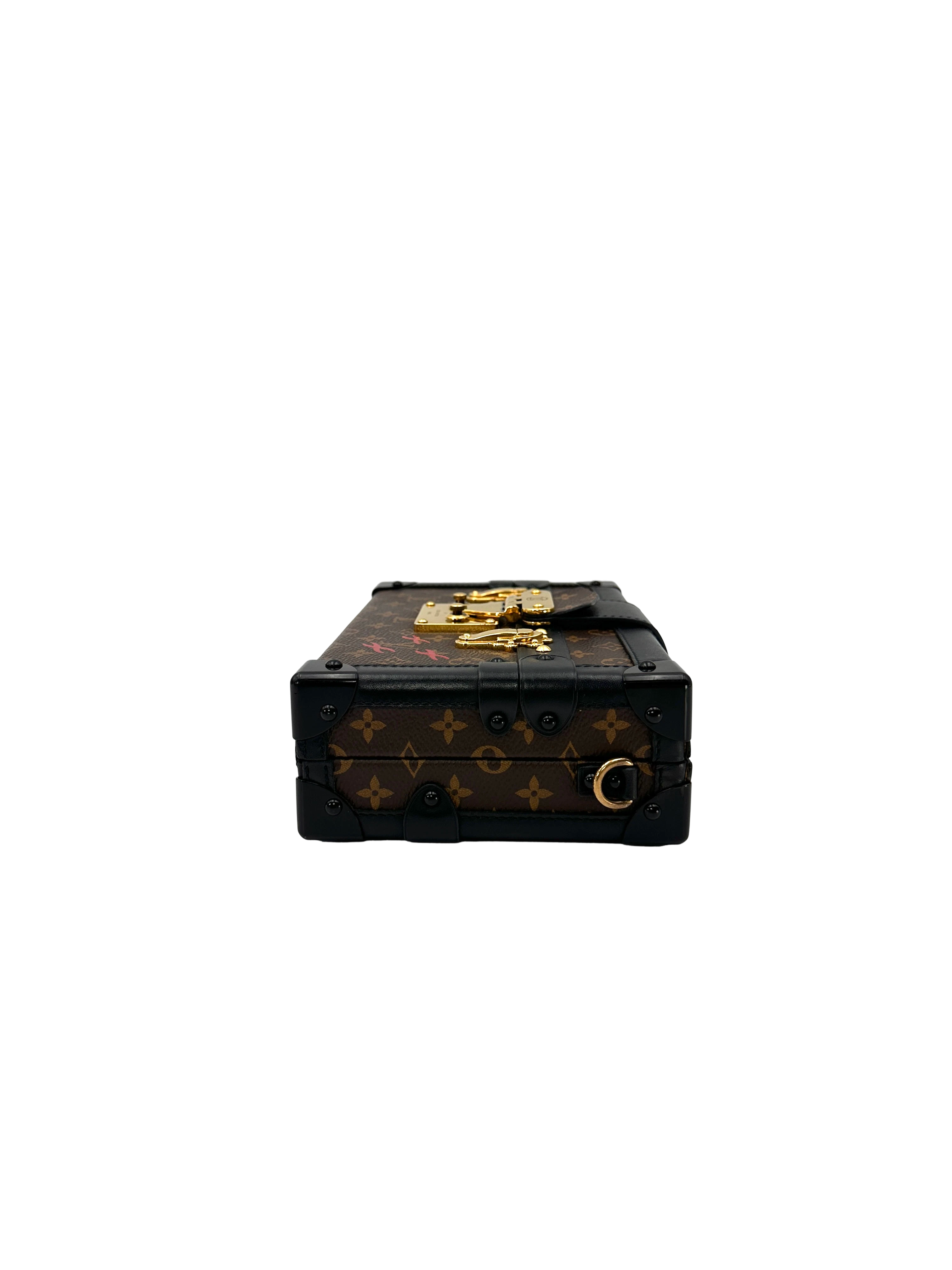 Louis Vuitton Petite Malle Monogram Canvas Shoulder Bag LV3150