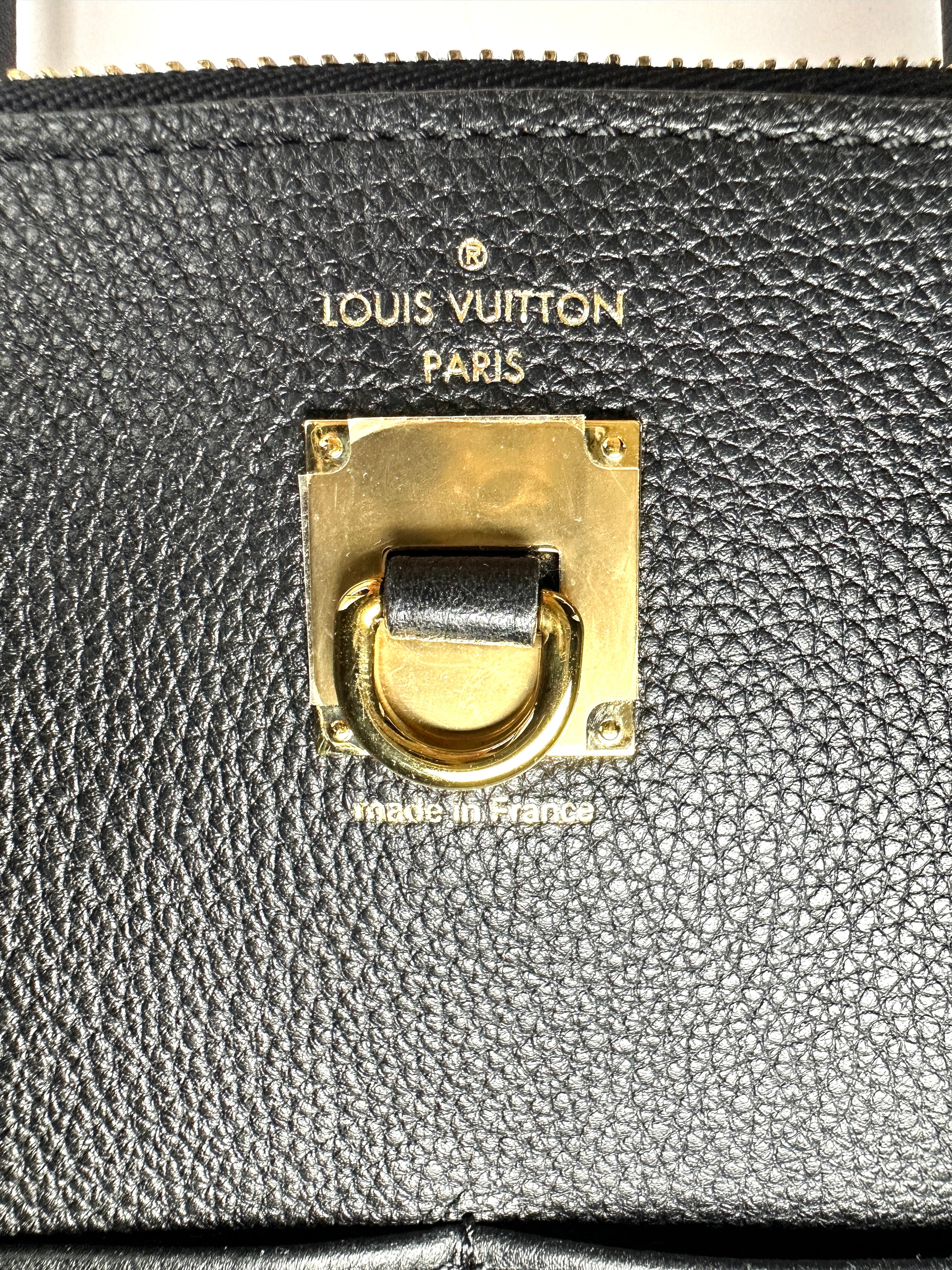 Louis Vuitton City Steamer Black/Green Leather Handle Bag LV3149