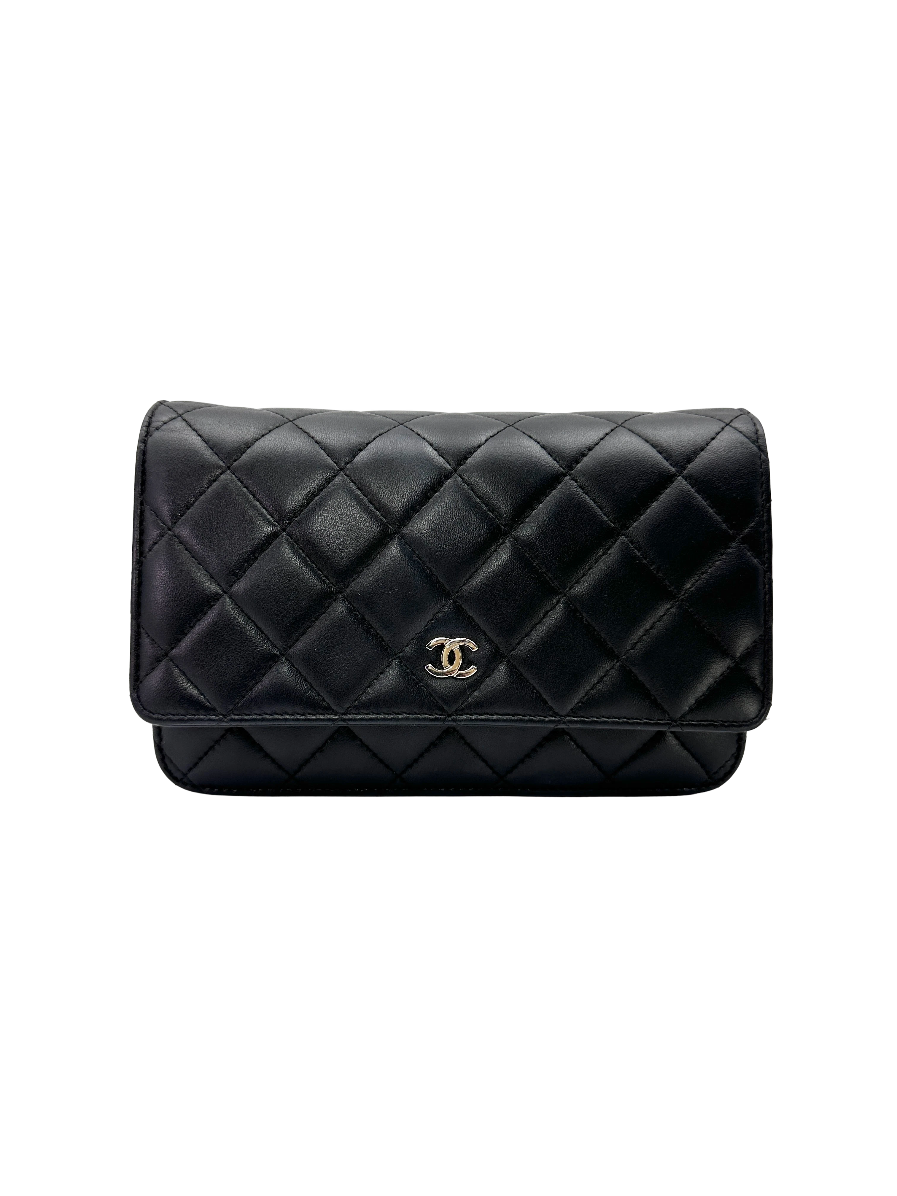 Chanel Black Quilted Lambskin Wallet On Chain(23***23) CC2322