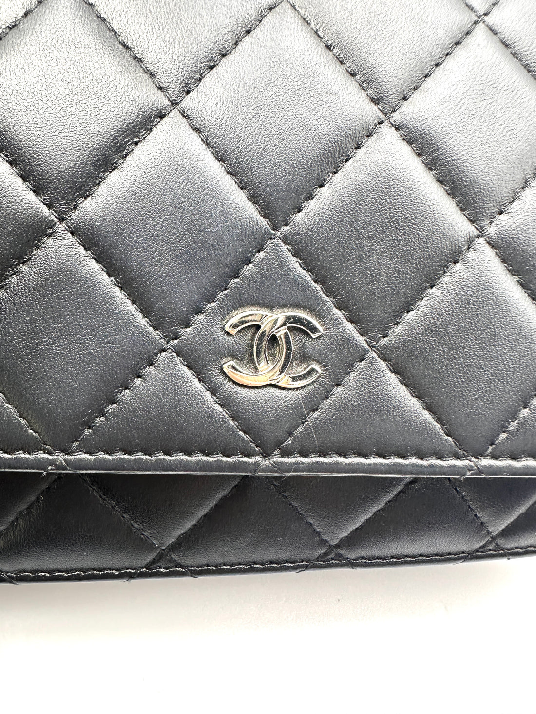 Chanel Black Quilted Lambskin Wallet On Chain(23***23) CC2322