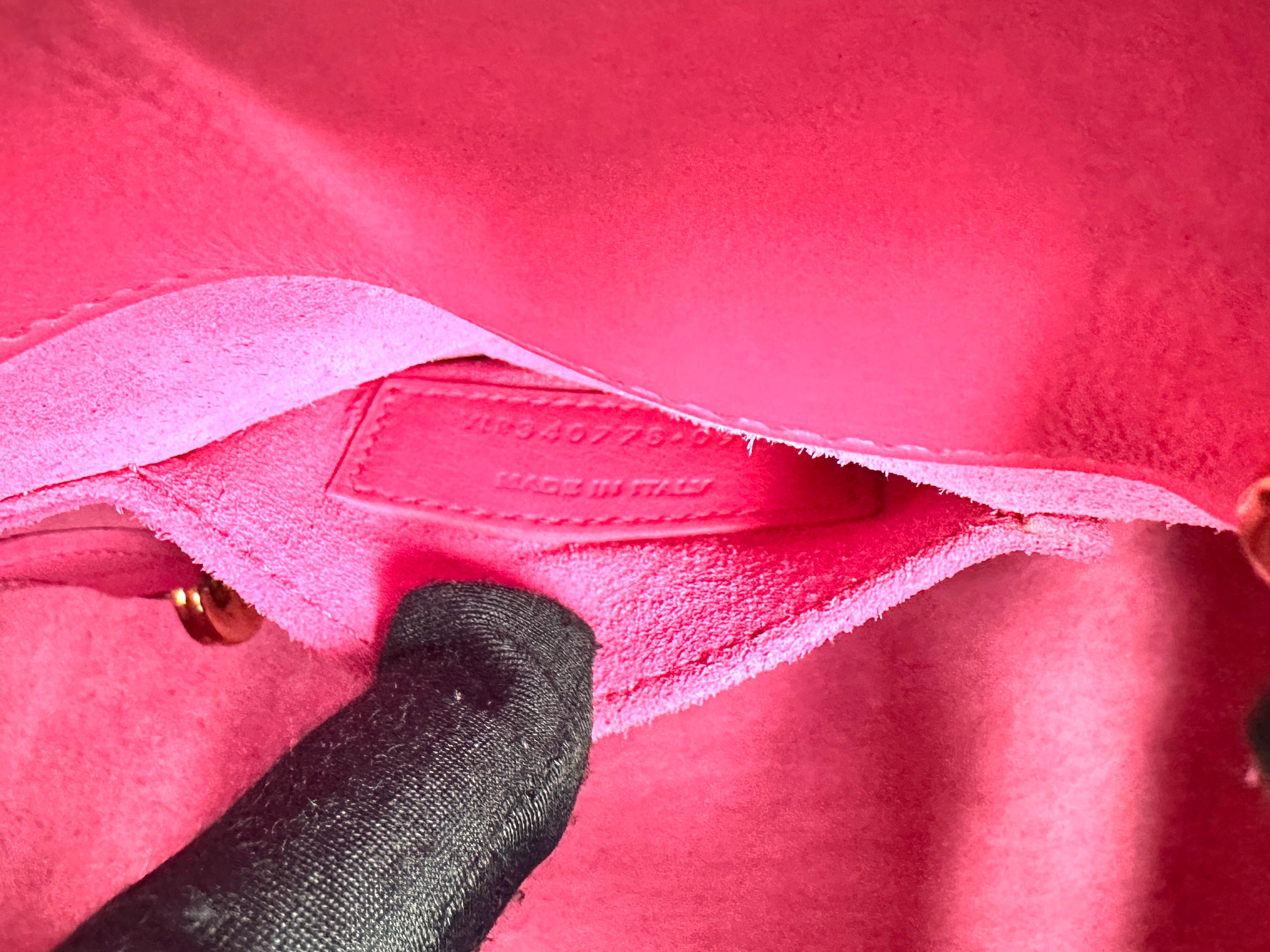 Saint Laurent Sac de Jour Pink Leather Handle Bag IRIS256