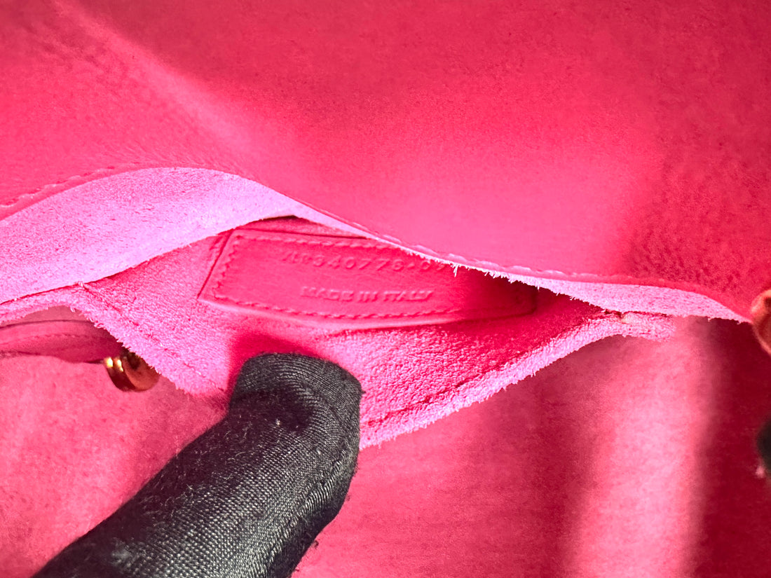 Saint Laurent Sac de Jour Pink Leather Handle Bag IRIS256