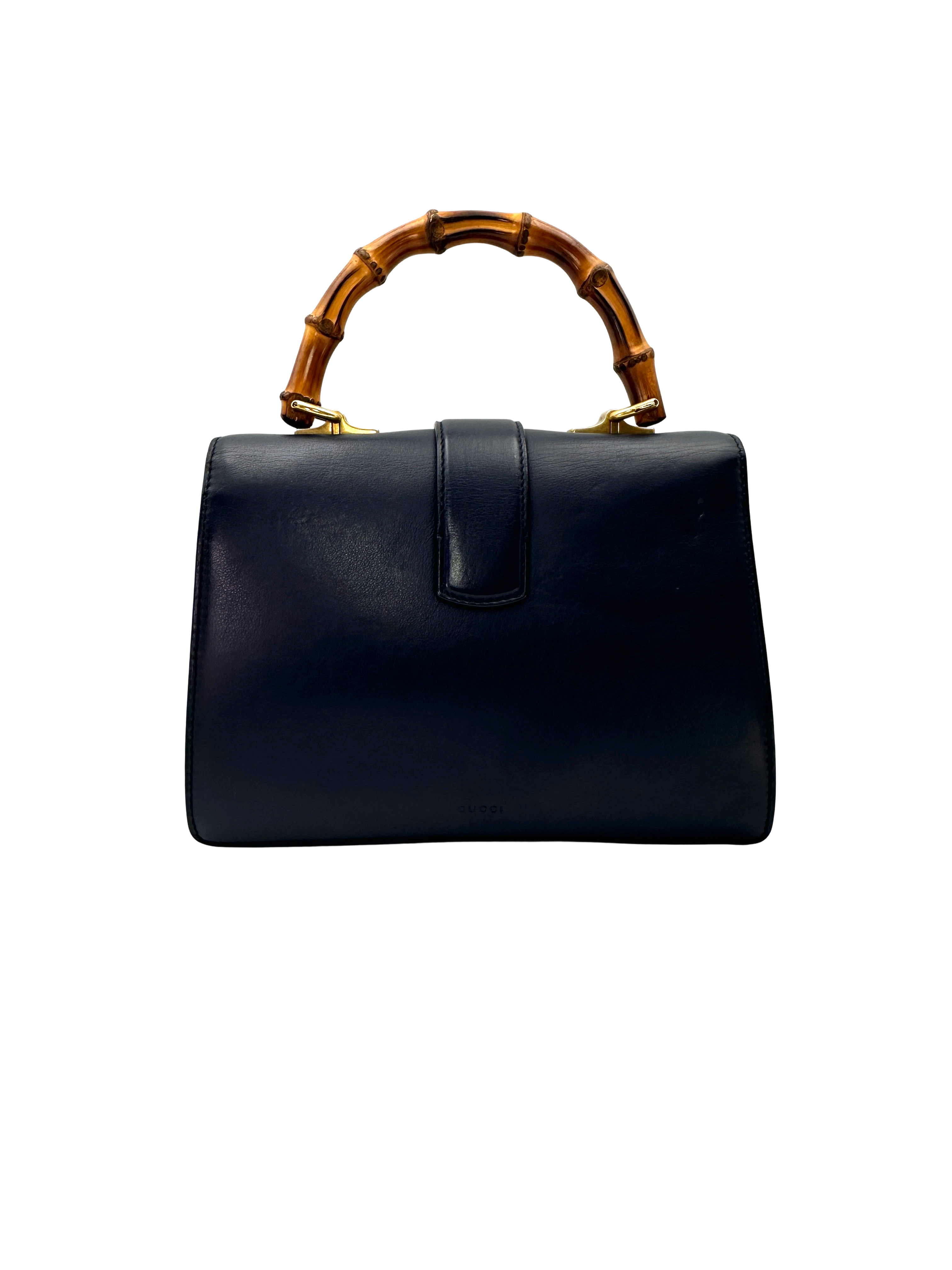 Gucci Dionysus Black/Green/Red Leather Bamboo Handle Bag GG1368