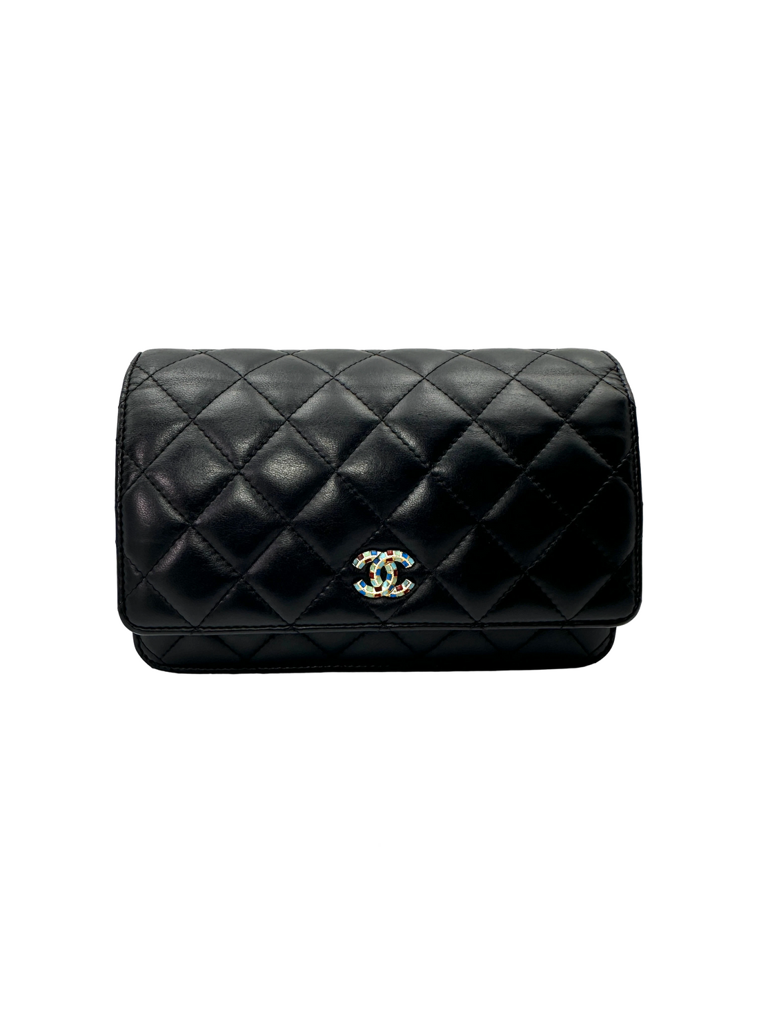 Chanel Black Quilted Leather Wallet On Chain(27***29) CC2326