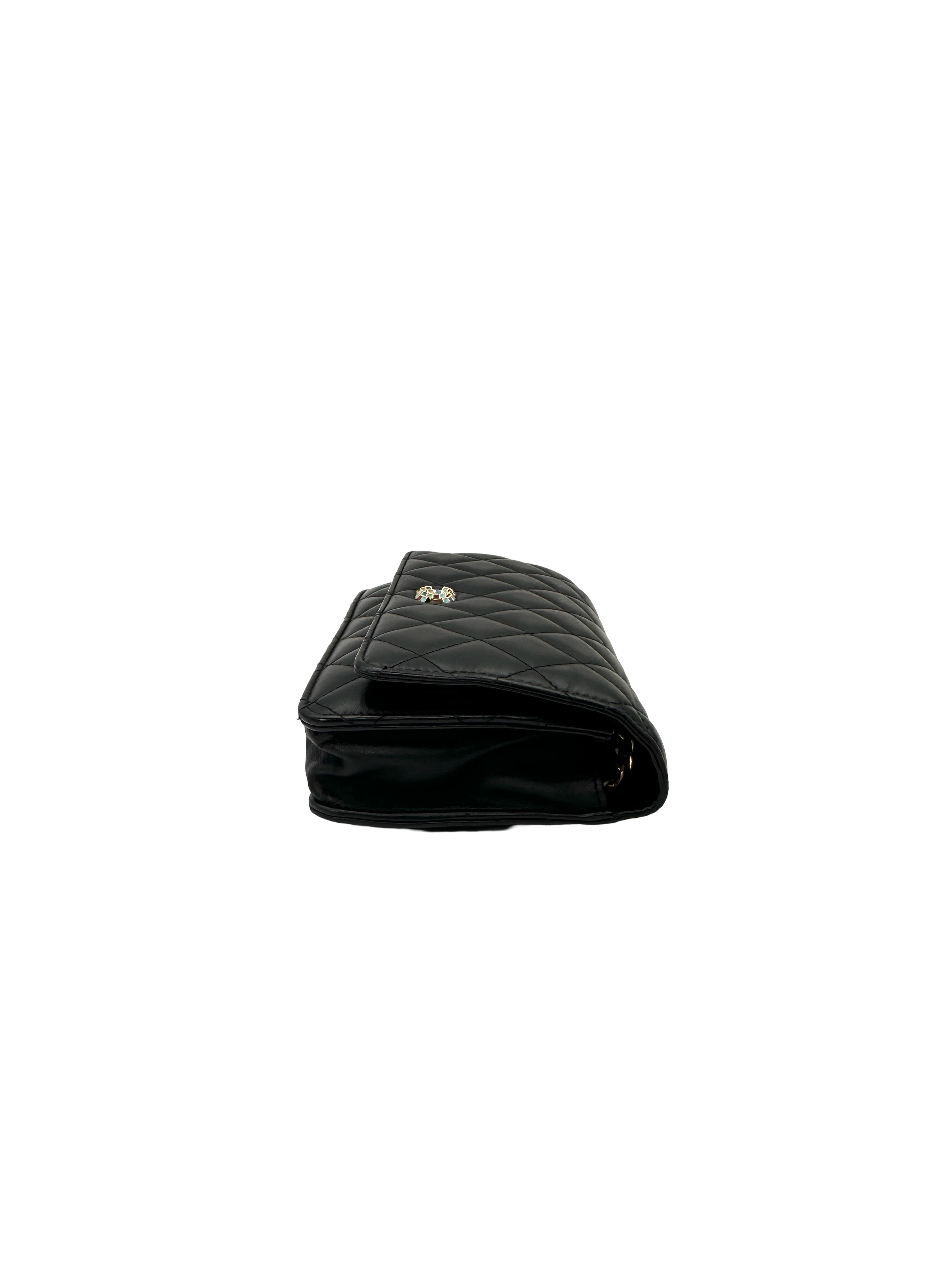 Chanel Black Quilted Leather Wallet On Chain(27***29) CC2326