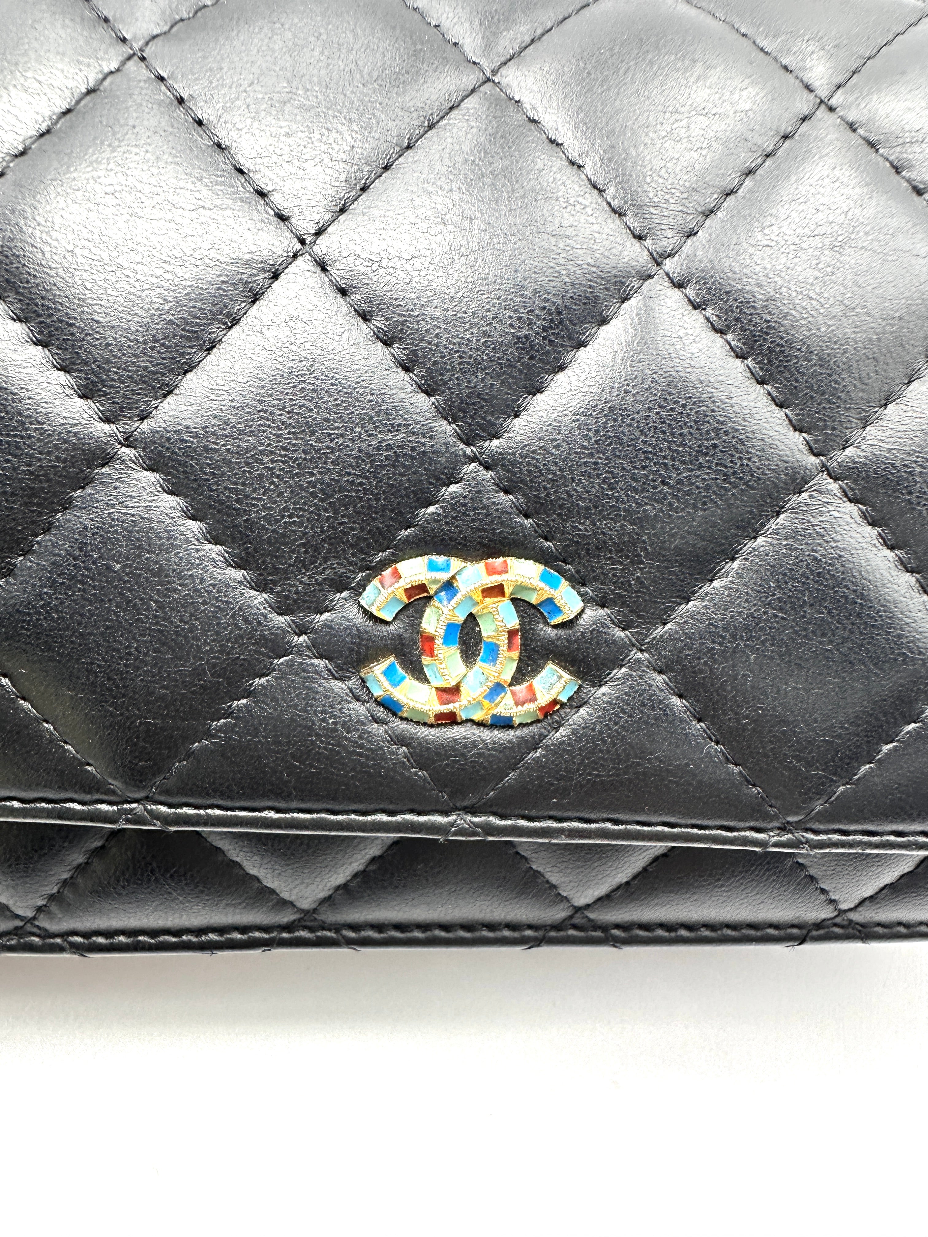 Chanel Black Quilted Leather Wallet On Chain(27***29) CC2326