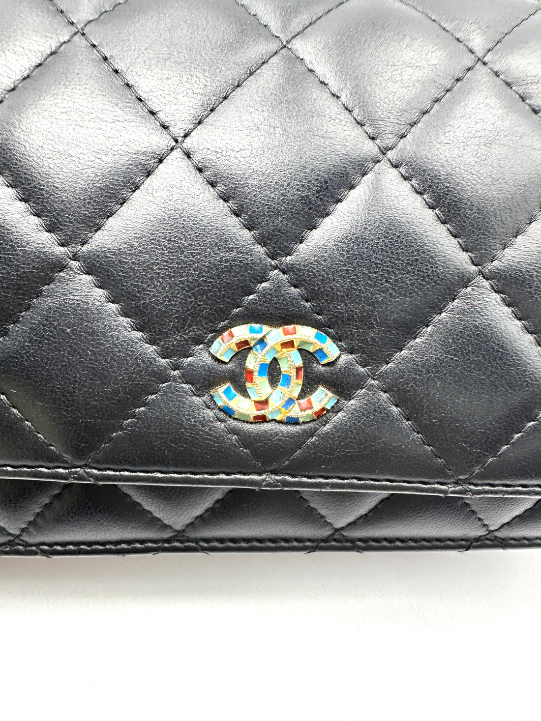 Chanel Black Quilted Leather Wallet On Chain(27***29) CC2326
