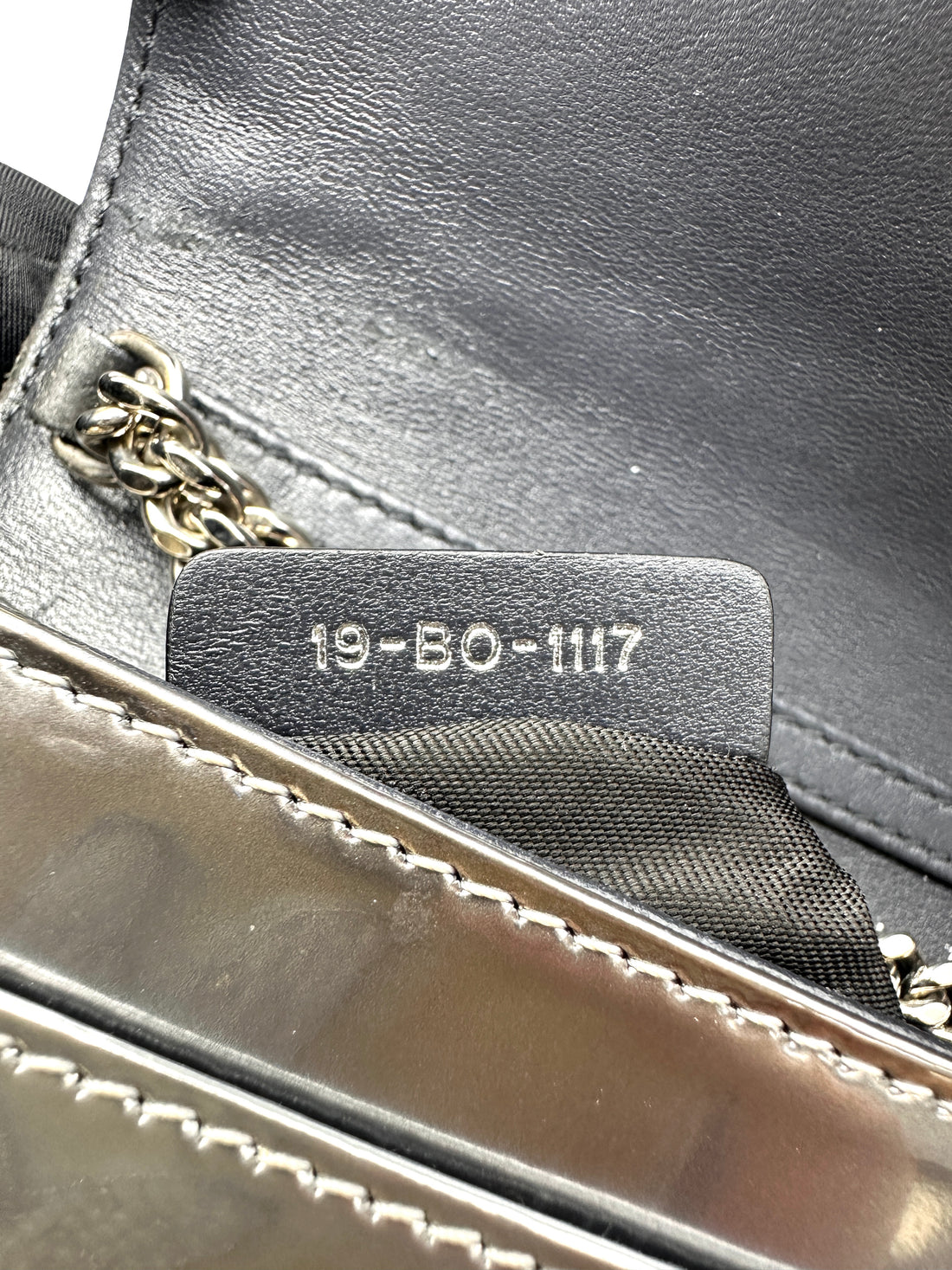 Christian Dior Diorama Silver Leather Shoulder Bag DR836