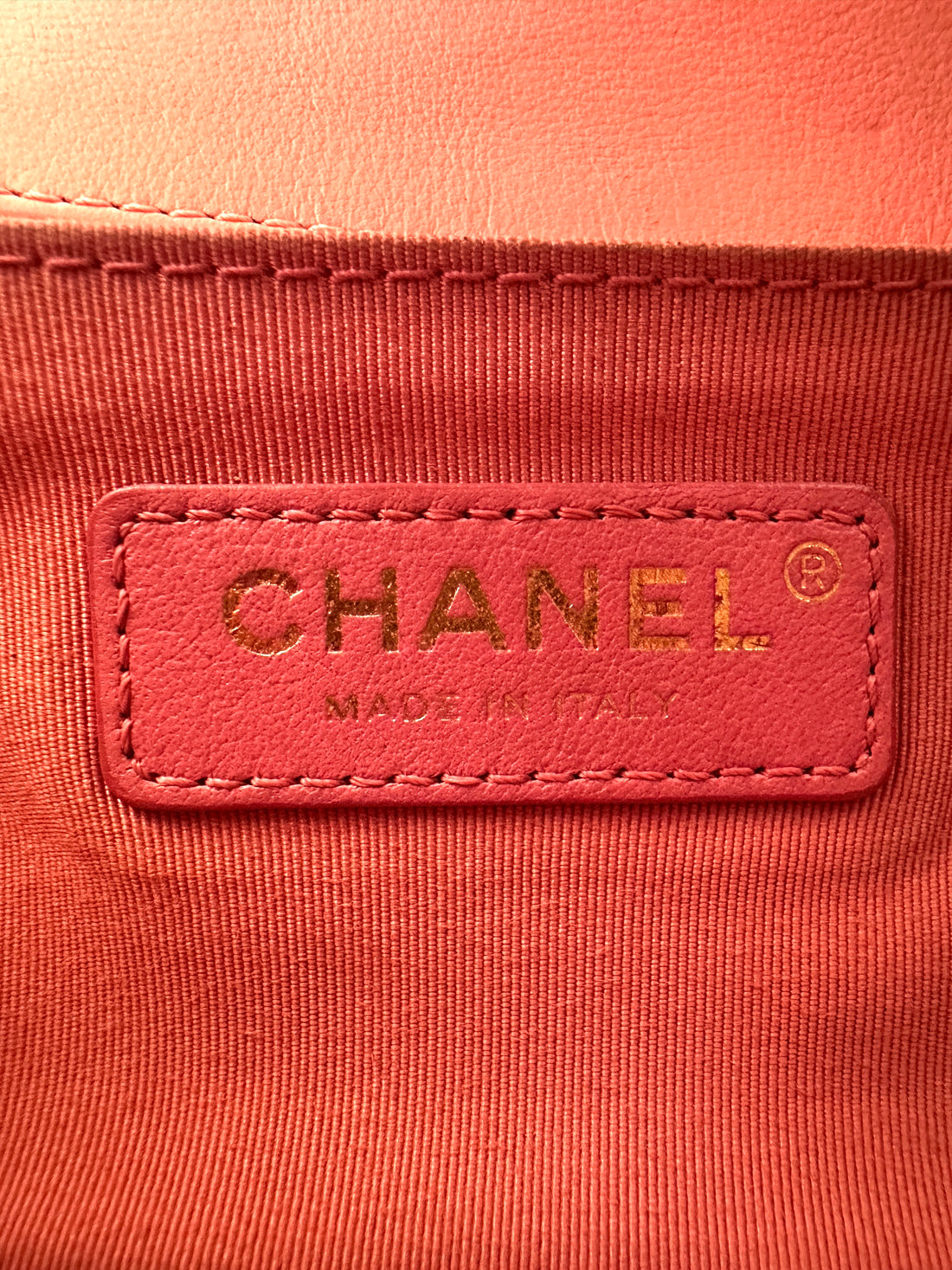 Chanel LeBoy Pink Chevron Quilted Leather Flap Bag With Gold Buckle(27***99) CC2332