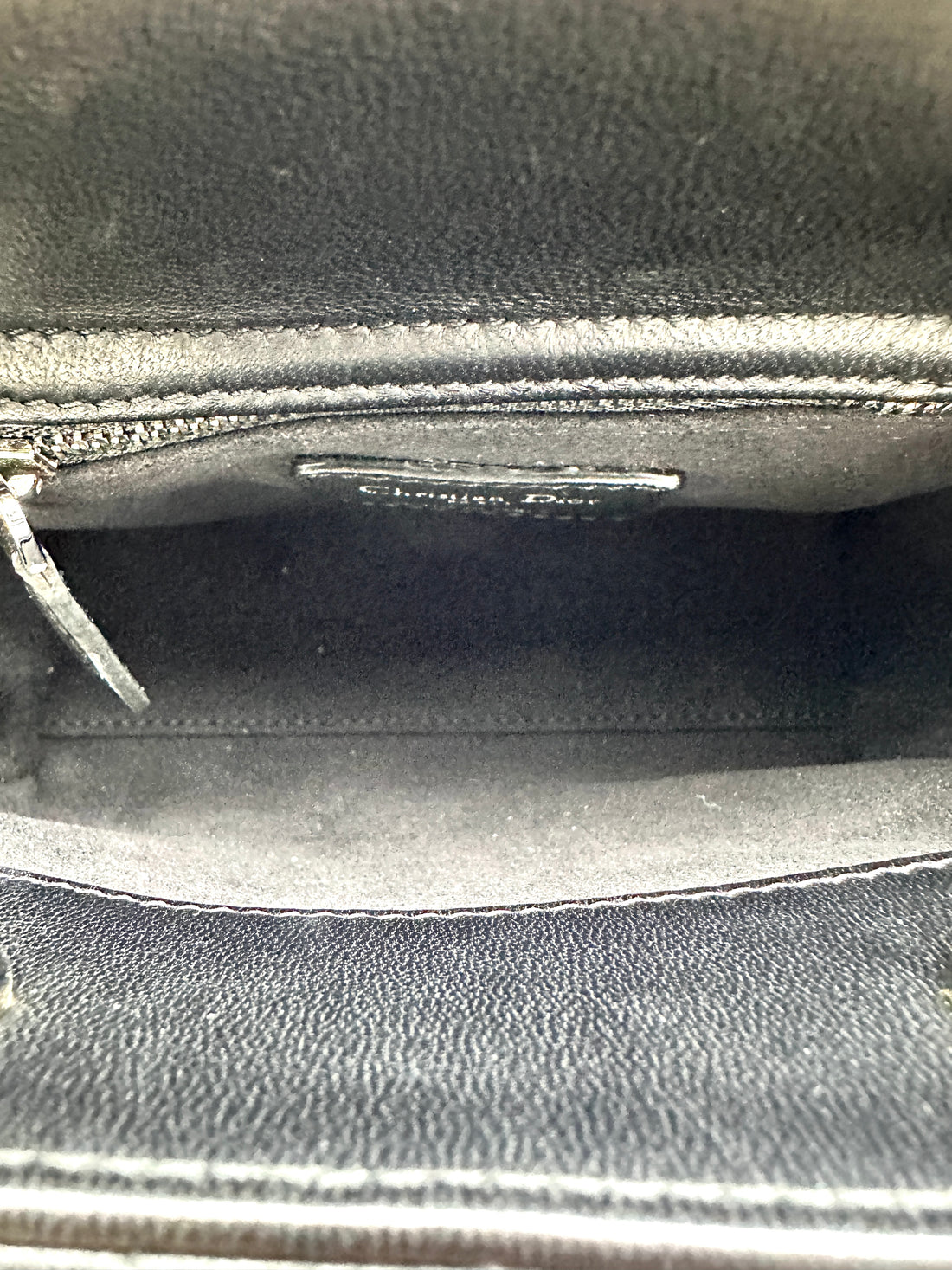 Christian Dior Lady Dior Black Cannage Lambskin Handle Bag DR838