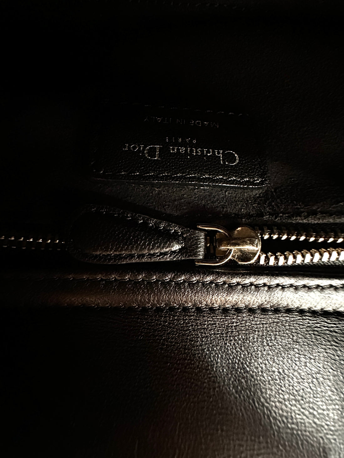 Christian Dior Lady Dior Black Cannage Lambskin Handle Bag DR838