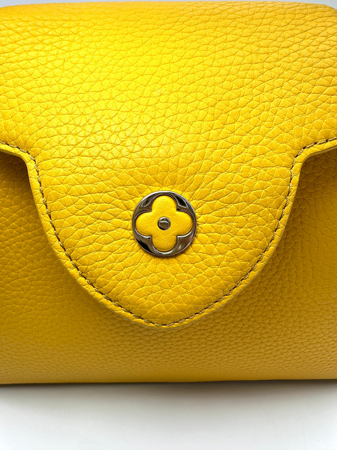 Louis Vuitton Capucines Yellow Taurillon Leather Python Handle Bag LV3155