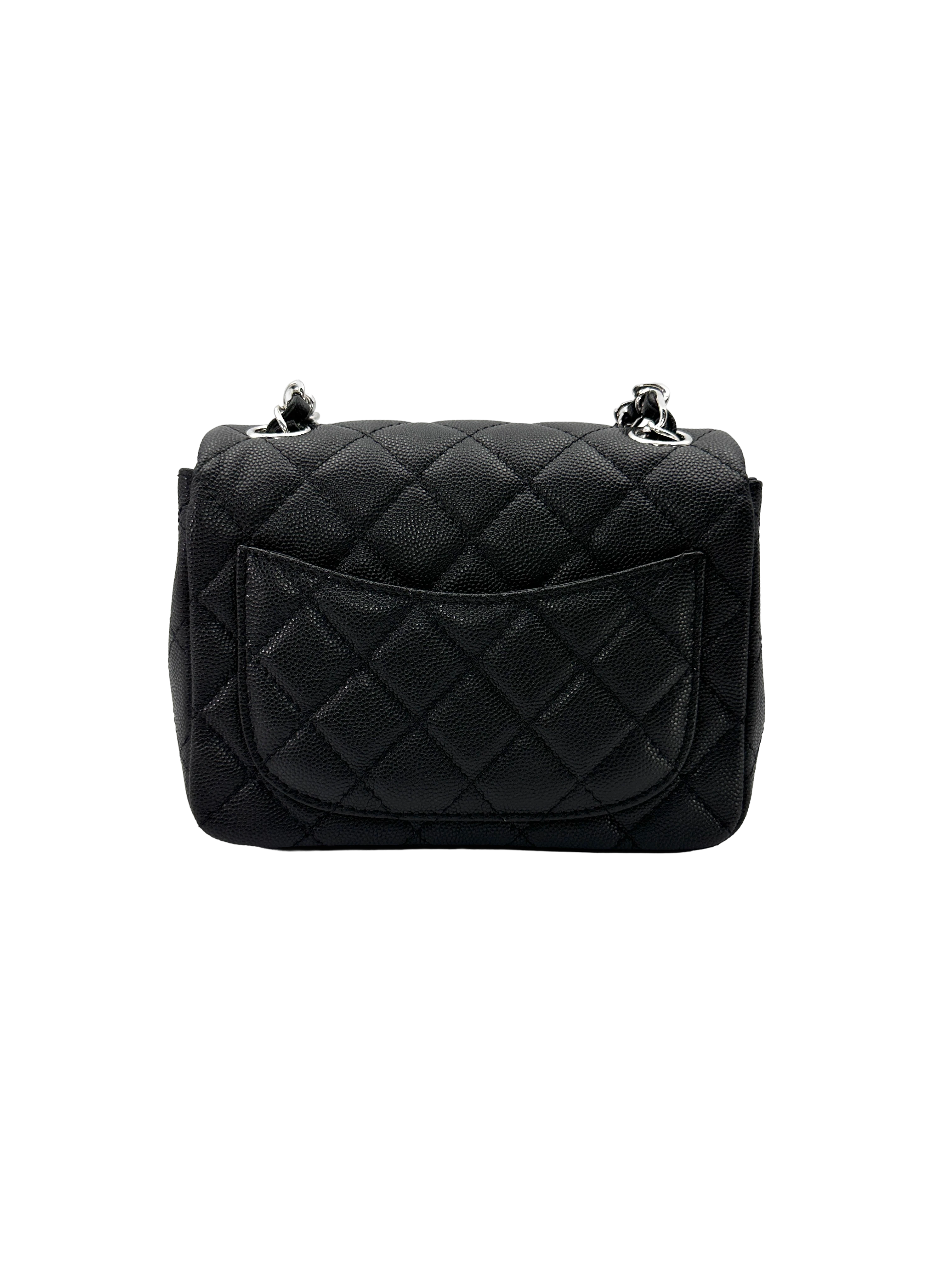 Chanel Classic Flap Black Quilted Leather Mini Flap Bag CC2334
