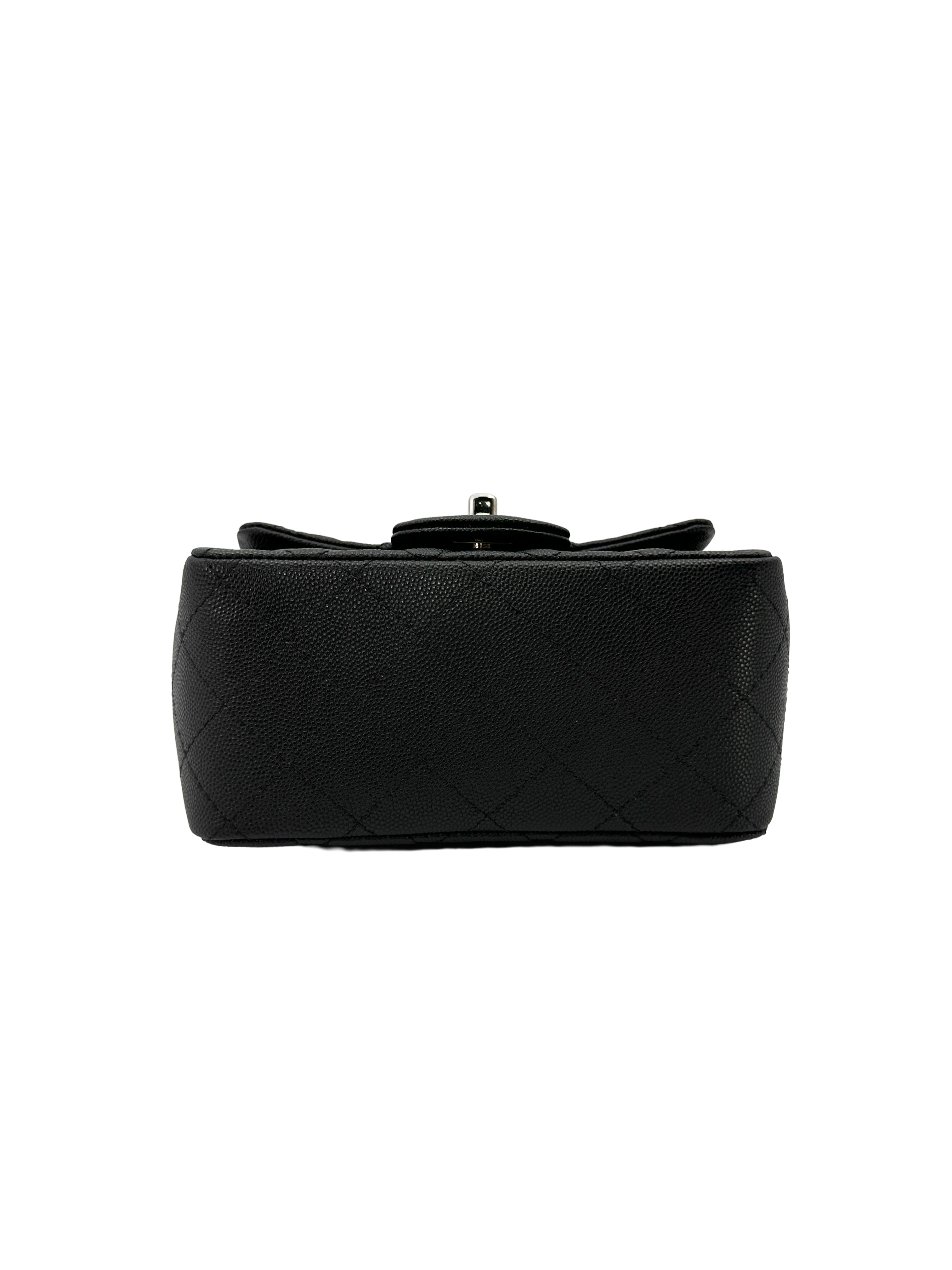 Chanel Classic Flap Black Quilted Leather Mini Flap Bag CC2334