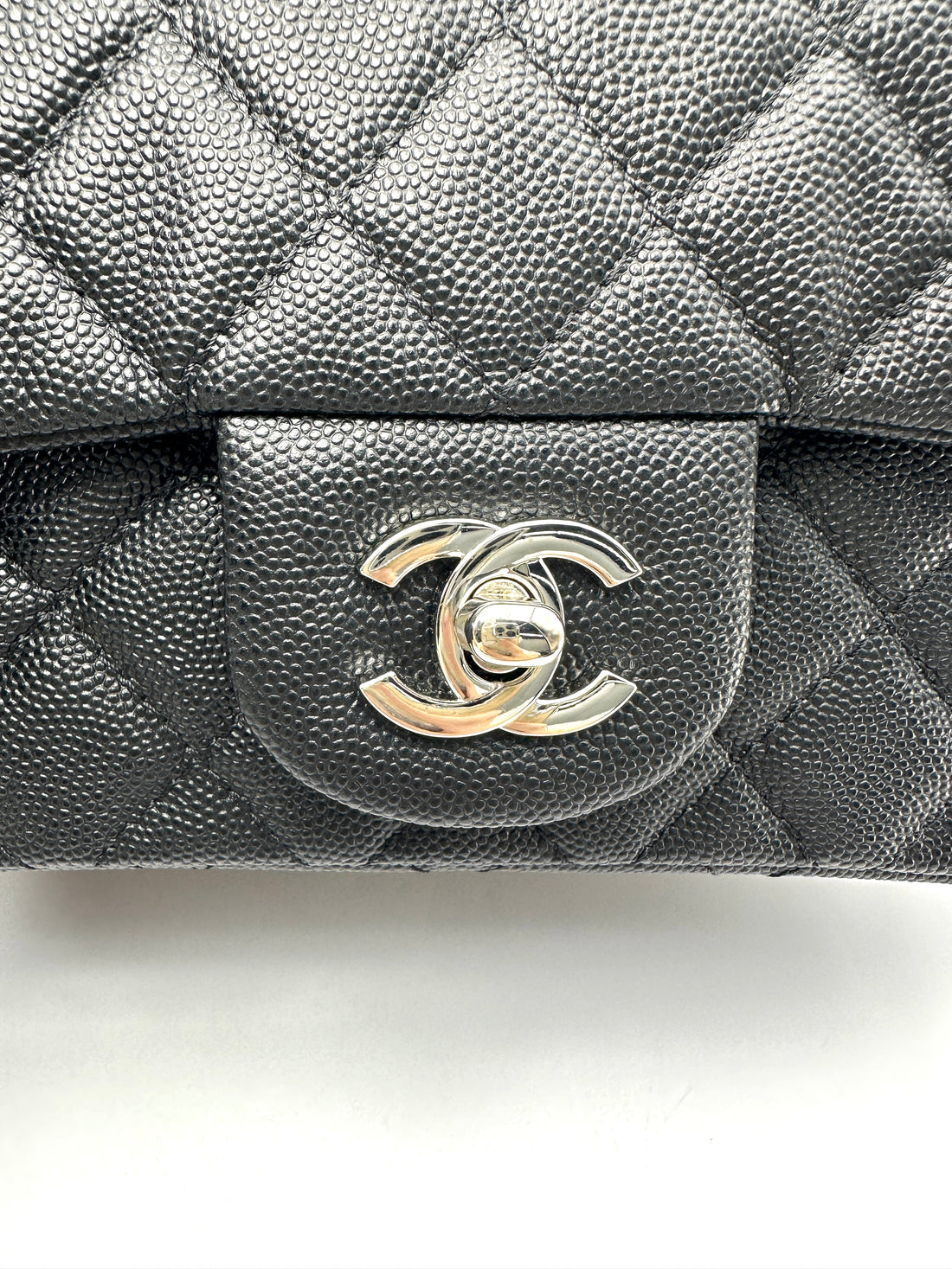 Chanel Classic Flap Black Quilted Leather Mini Flap Bag CC2334