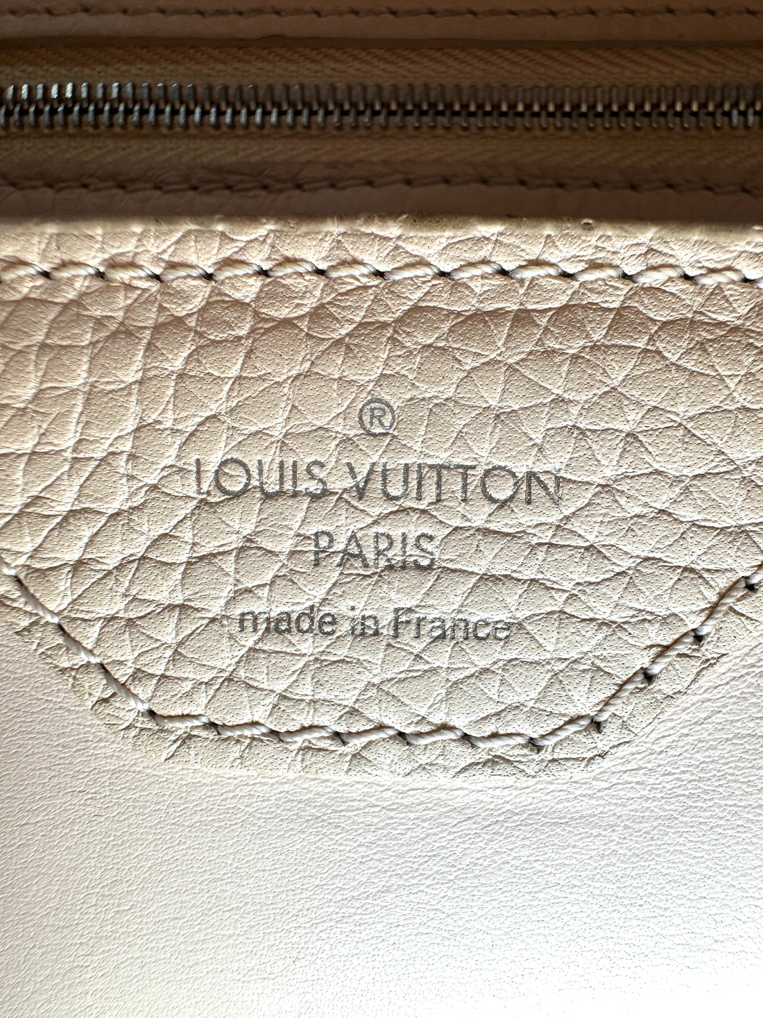 Louis Vuitton Capucines BB Blue Taurillon Leather Pink Handle Bag LV3154