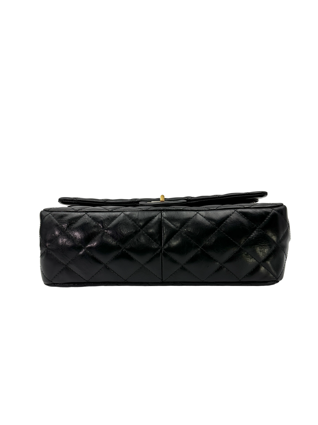 Chanel 2.55 Reissue Black Quilted Lambskin Wallet On Chain(14***64) DR837