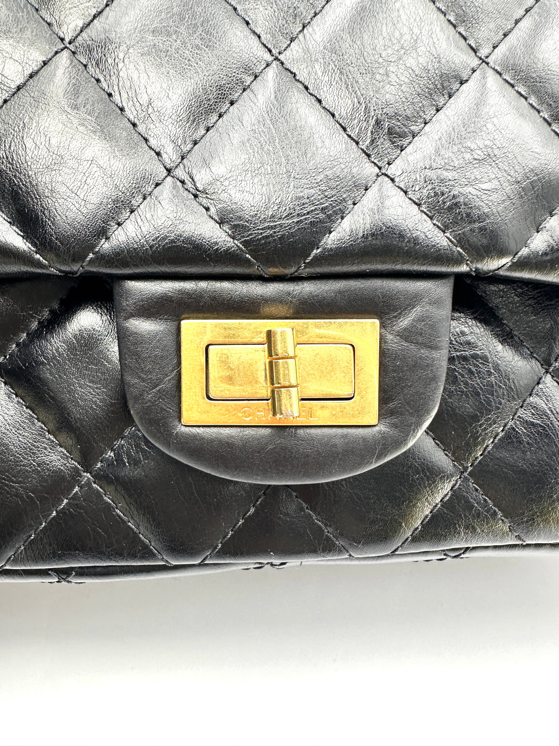 Chanel 2.55 Reissue Black Quilted Lambskin Wallet On Chain(14***64) DR837