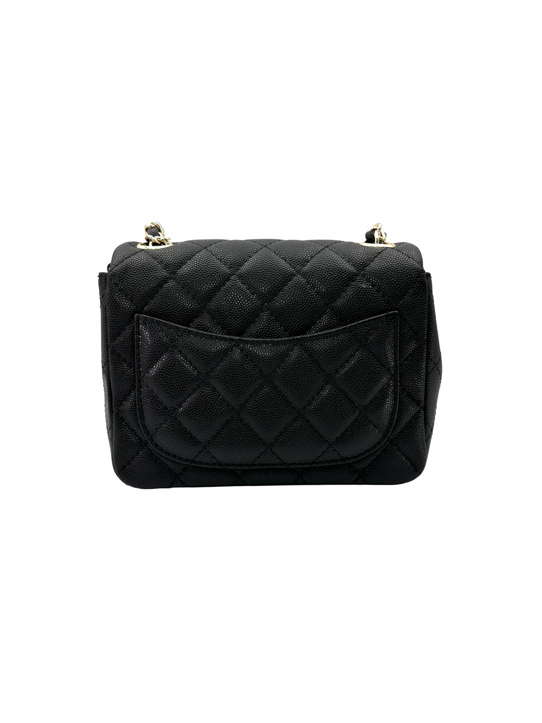Chanel Classic Flap Black Quilted Leather Mini Flap Bag CC2335