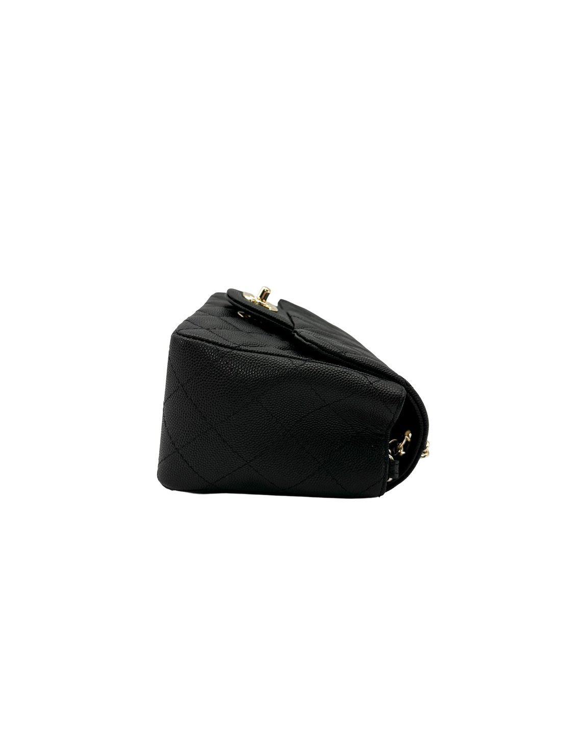Chanel Classic Flap Black Quilted Leather Mini Flap Bag CC2335