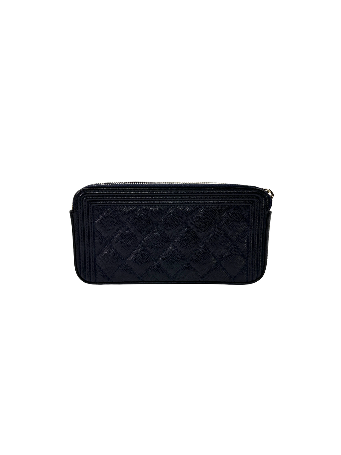 Chanel LeBoy Navy Quilted Leather Wallet(25***14) CC2341