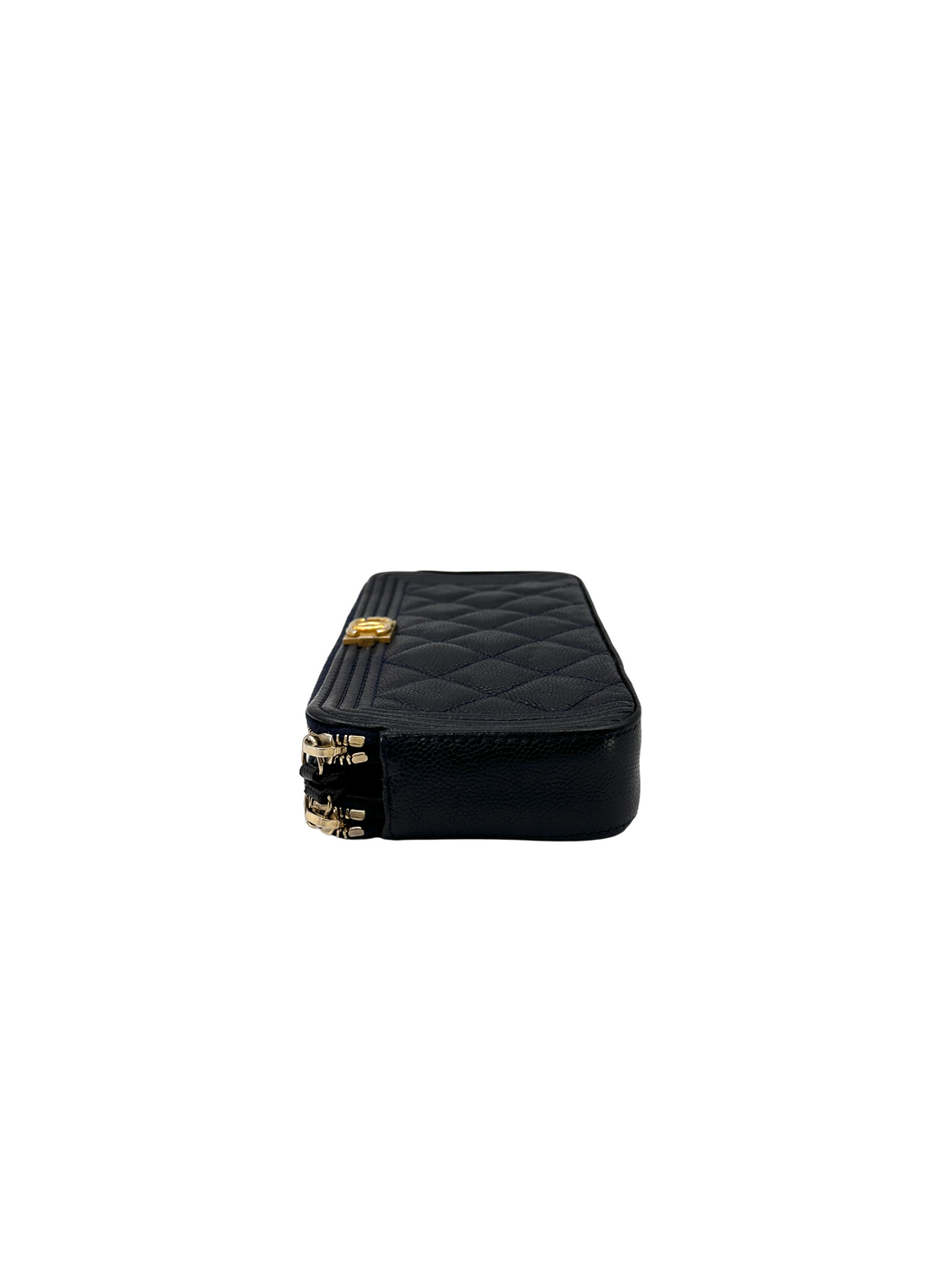 Chanel LeBoy Navy Quilted Leather Wallet(25***14) CC2341