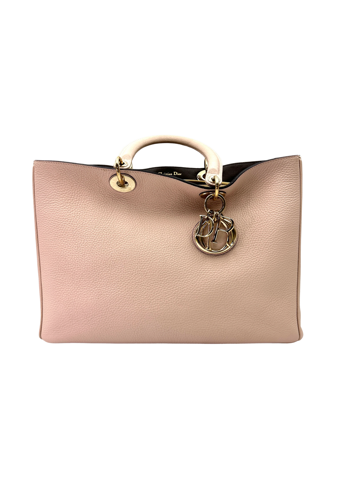 Christian Dior Diorissimo Pink Leather Handle Bag DR839