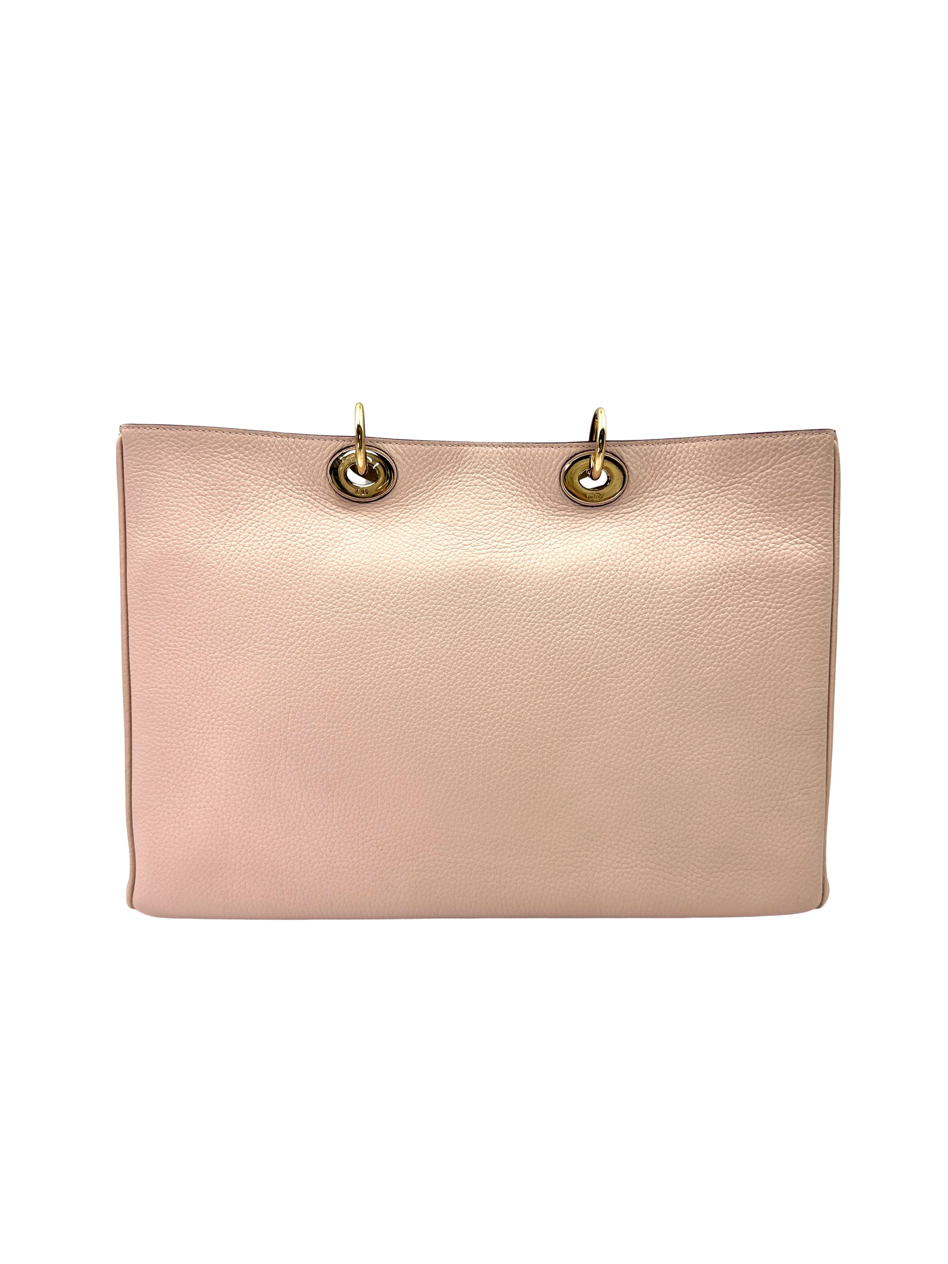 Christian Dior Diorissimo Pink Leather Handle Bag DR839