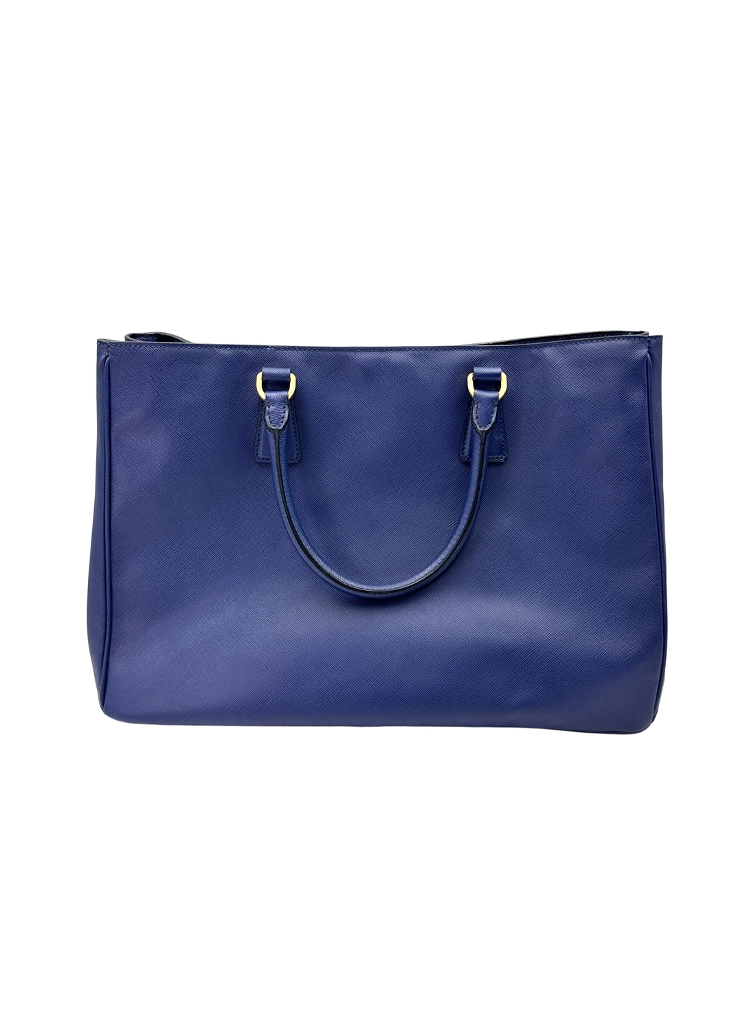 Prada Galleria Navy Saffiano Leather Handle Bag PR522