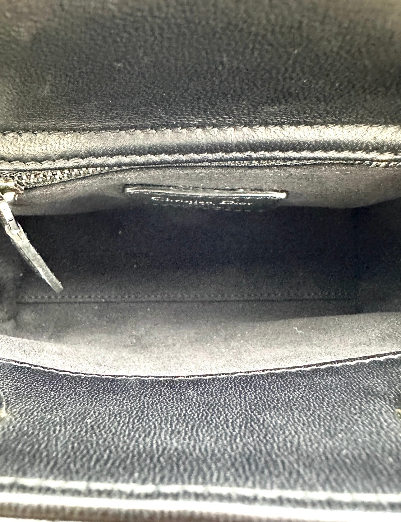 Christian Dior Lady Dior Black Cannage Lambskin Handle Bag CC2333