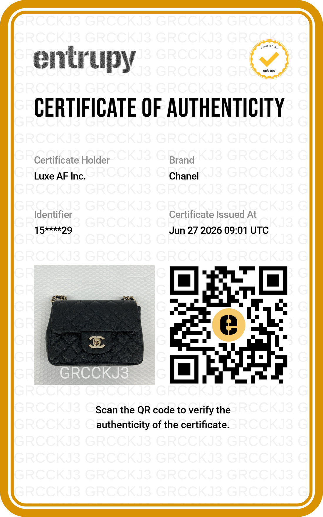 Chanel Classic Flap Black Quilted Leather Mini Flap Bag CC2335