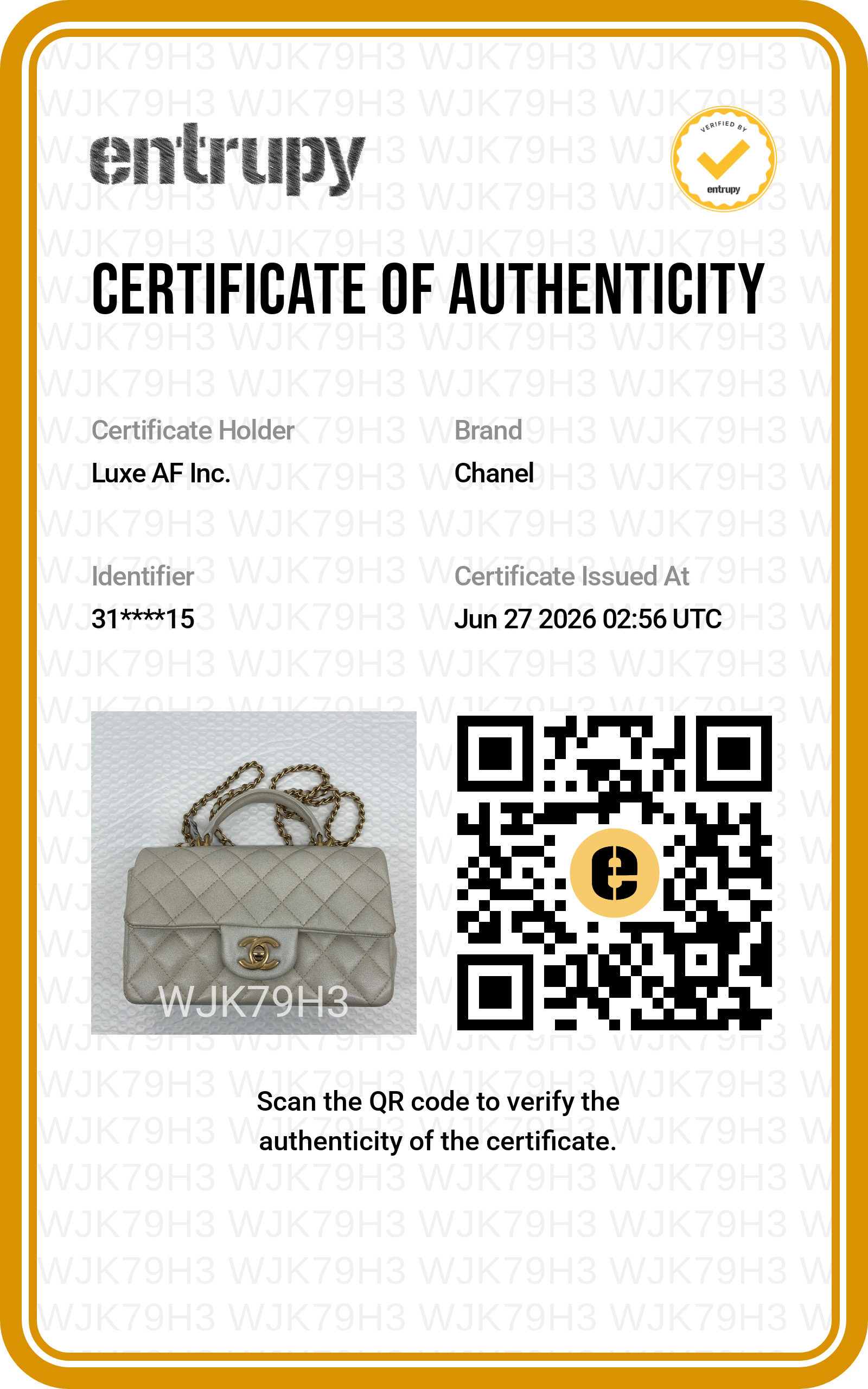 Chanel 21S Classic Flap White Quilted Lambskin Top Handle Bag(31***15) IRIS255