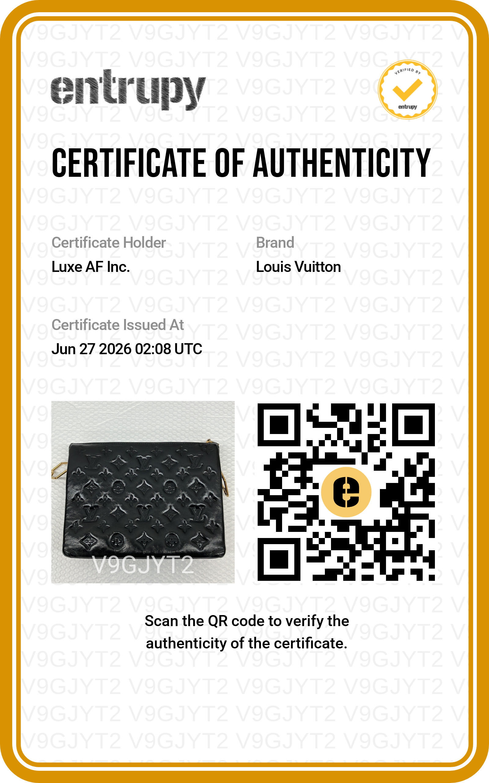 Louis Vuitton Coussin PM Black Monogram Embossed Leather Shoulder Bag LV3147