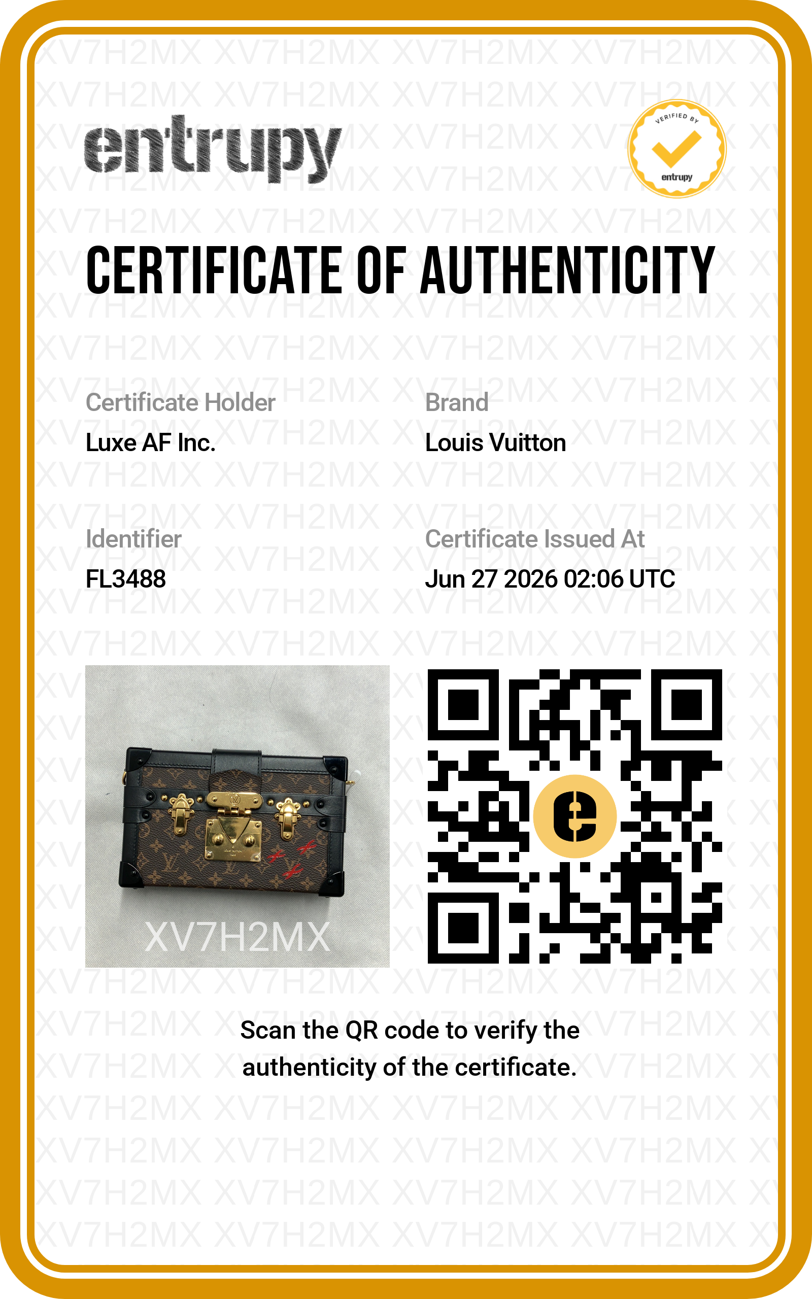 Louis Vuitton Petite Malle Monogram Canvas Shoulder Bag LV3146